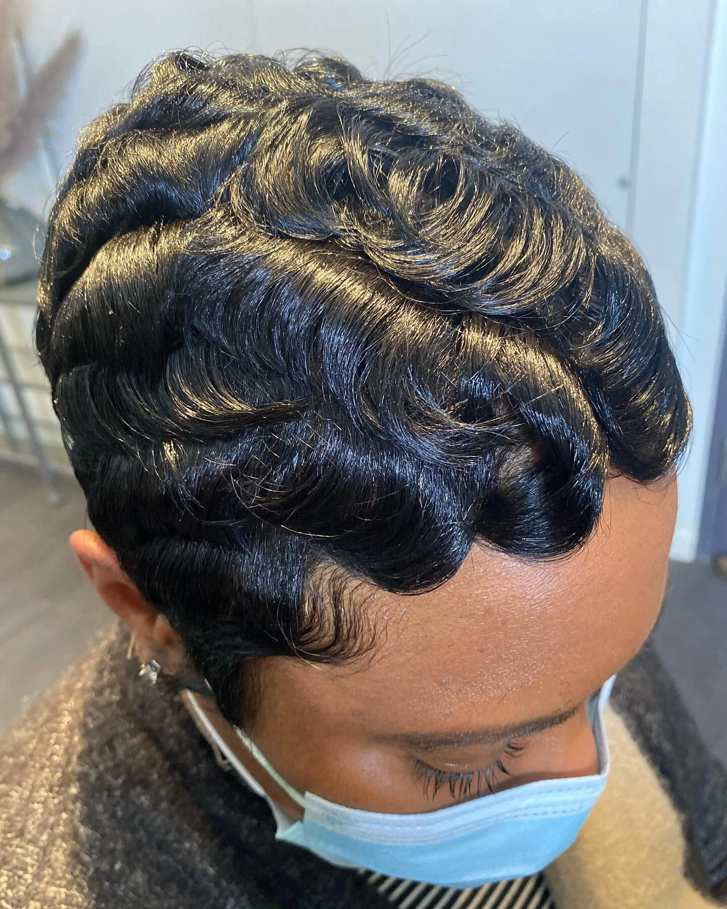 THEE PRETTY PIXI ✨ nothing like some soft finger waves to add a classic look to your short cut. Book this service by clicking the link in my bio.