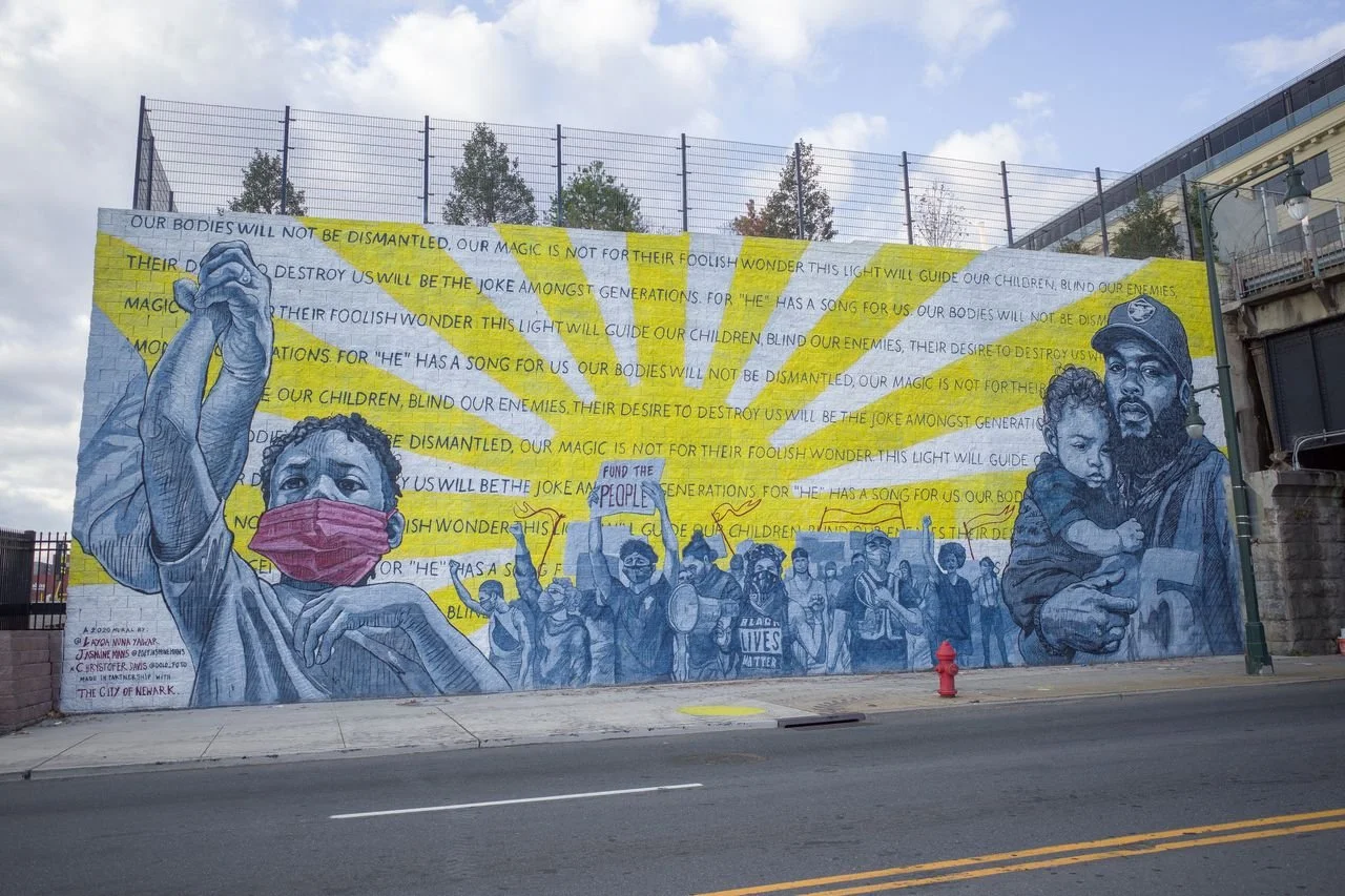 Layqa Nuna Yawar, "This Guiding Light" mural (Photography contribution), commissioned by The City of Newark - 2020