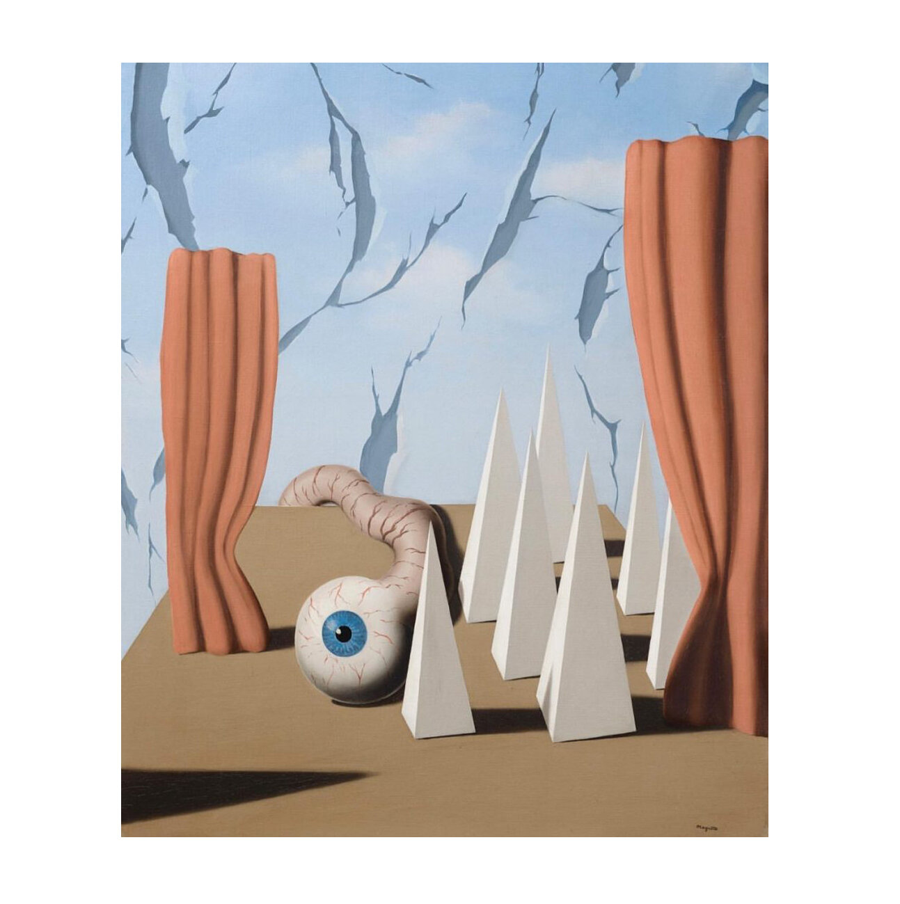  “Le Monde Poétique II”, 1937. Oil on canvas by Rene Magritte&nbsp;&nbsp;    