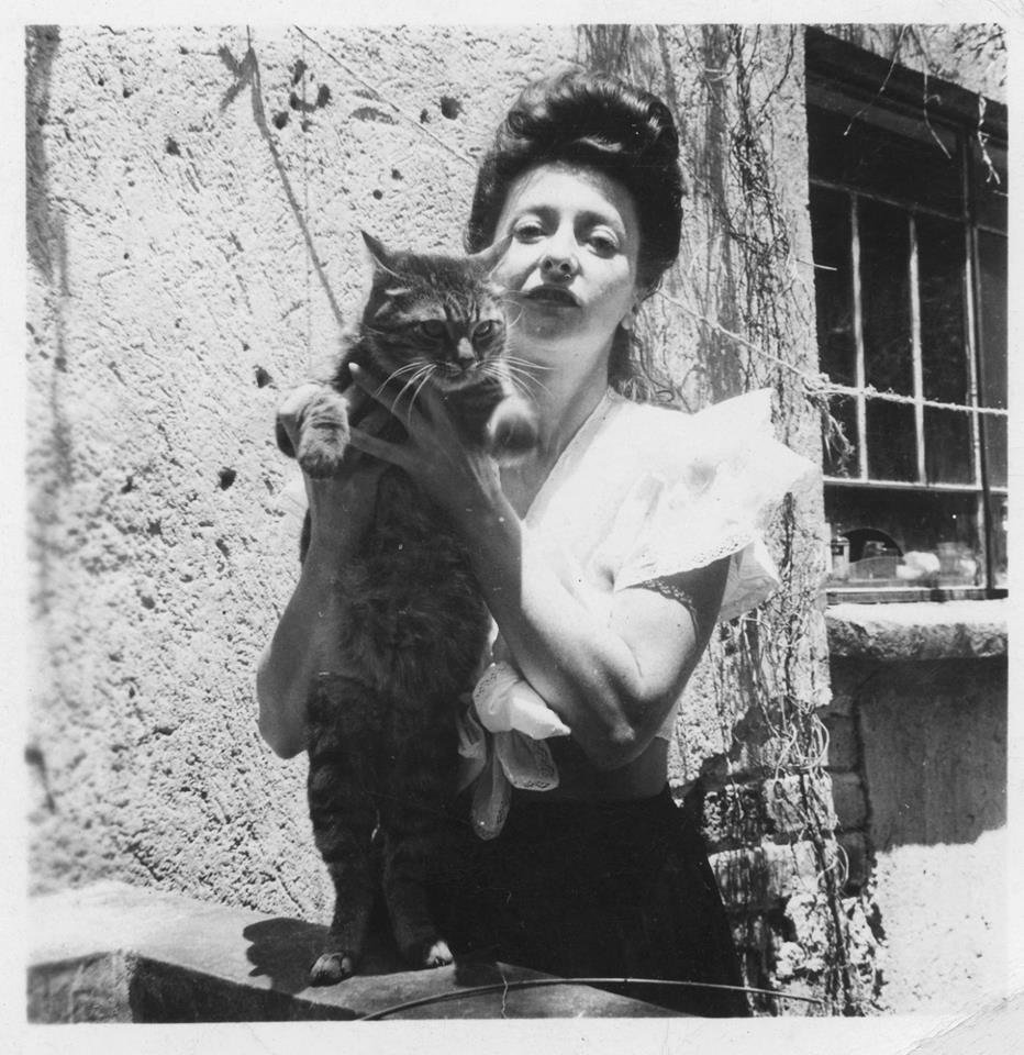  Remedios Varo with gato c. early 1940s    