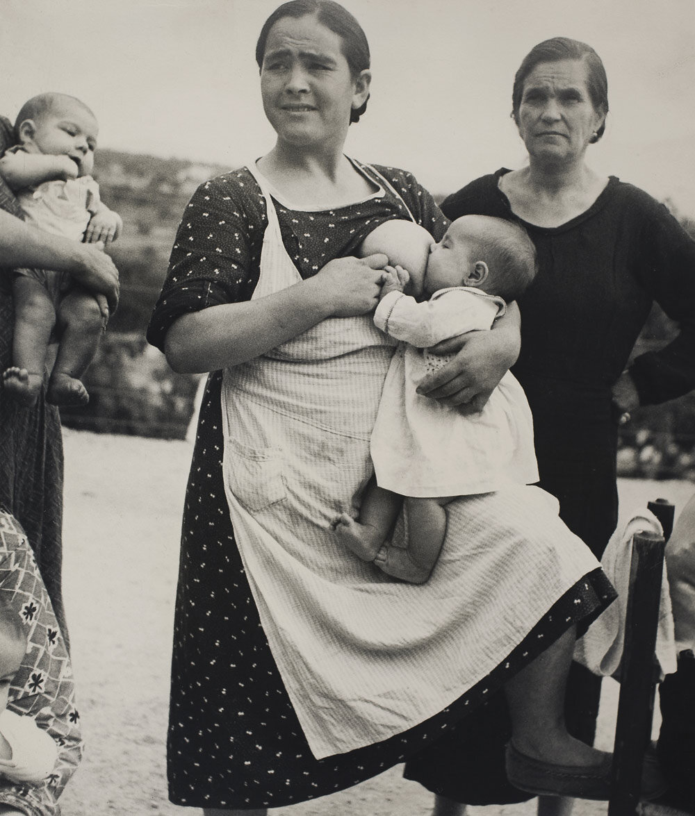  Breastfeeding Woman, 1937 by Kati Horna, taken during the Spanish Civil War    