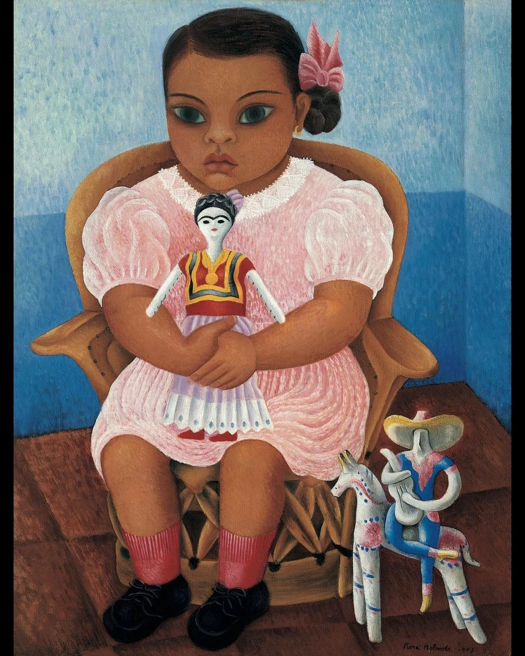 🦋 On the surface, Rosa Rolanda’s works seem simple and illustrative, but on a second, third, or even fourth look, you start to peel back all these incredible visual and narrative layers.
Her paintings in particular have this incredible, haunt