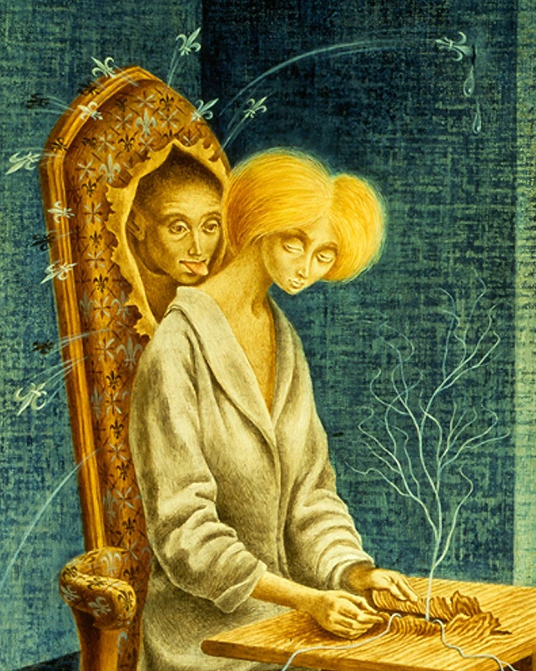 😱Happyyyy Halloweeeennnnn 👻 
We’ve rounded up our sp-p-p-pOoOkiest episodes ~ Creature Double Features ~ for your listening terror 👹
Check out our playlist (linkinbio) . . . if you DARE!!
{{{ 🪑Remedios Varo “A Disturbing Presence&r