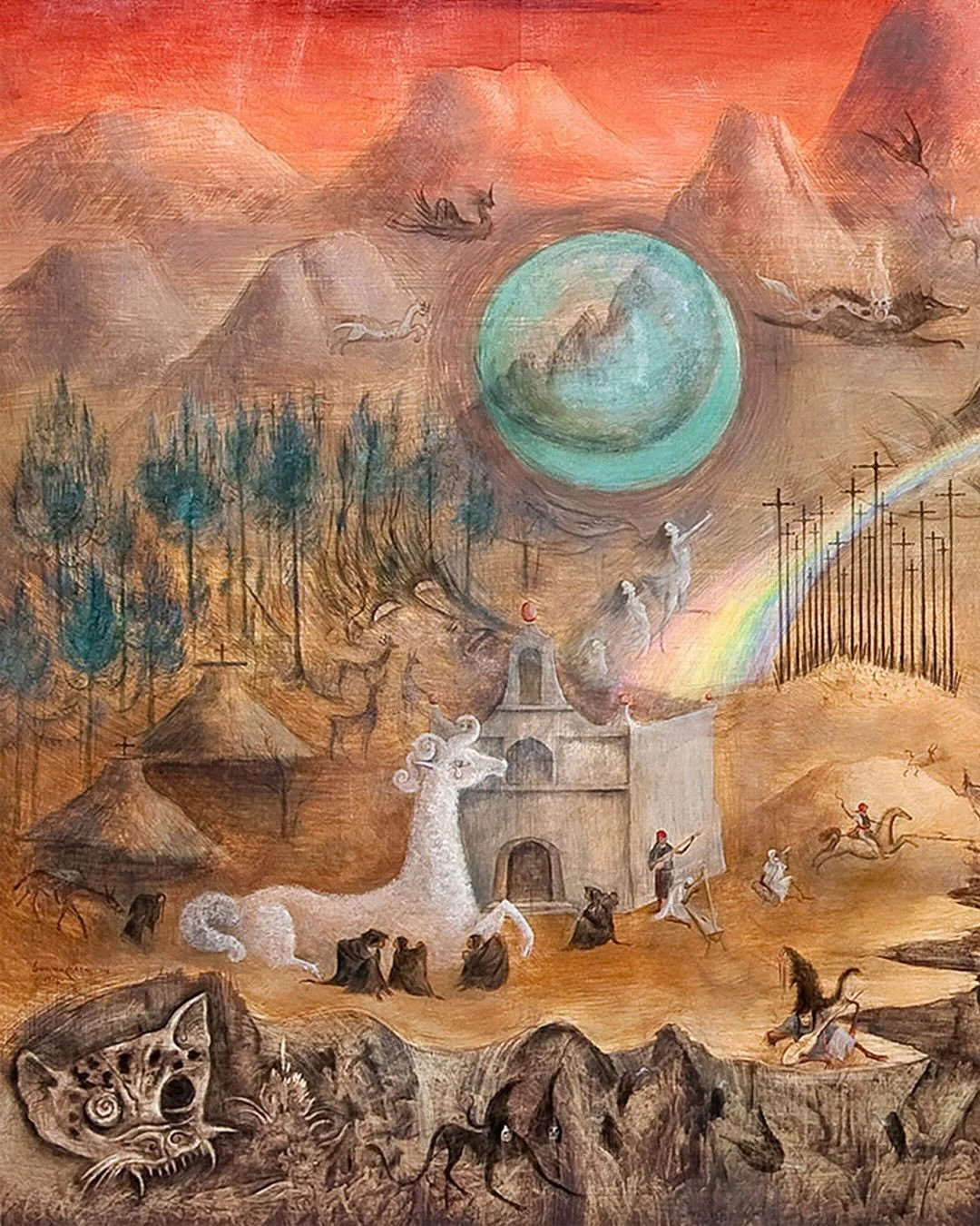 💥WE&rsquo;RE BAAACCCKKKK!!!!

Today we are revisiting our fav Hyena Queen LEONORA CARRINGTON: this time covering her epic mural &ldquo;The Magical World of the Mayans&rdquo; casein, tempera on panel 1963-64 (1-5).

It&rsquo;s so gigante - the story 