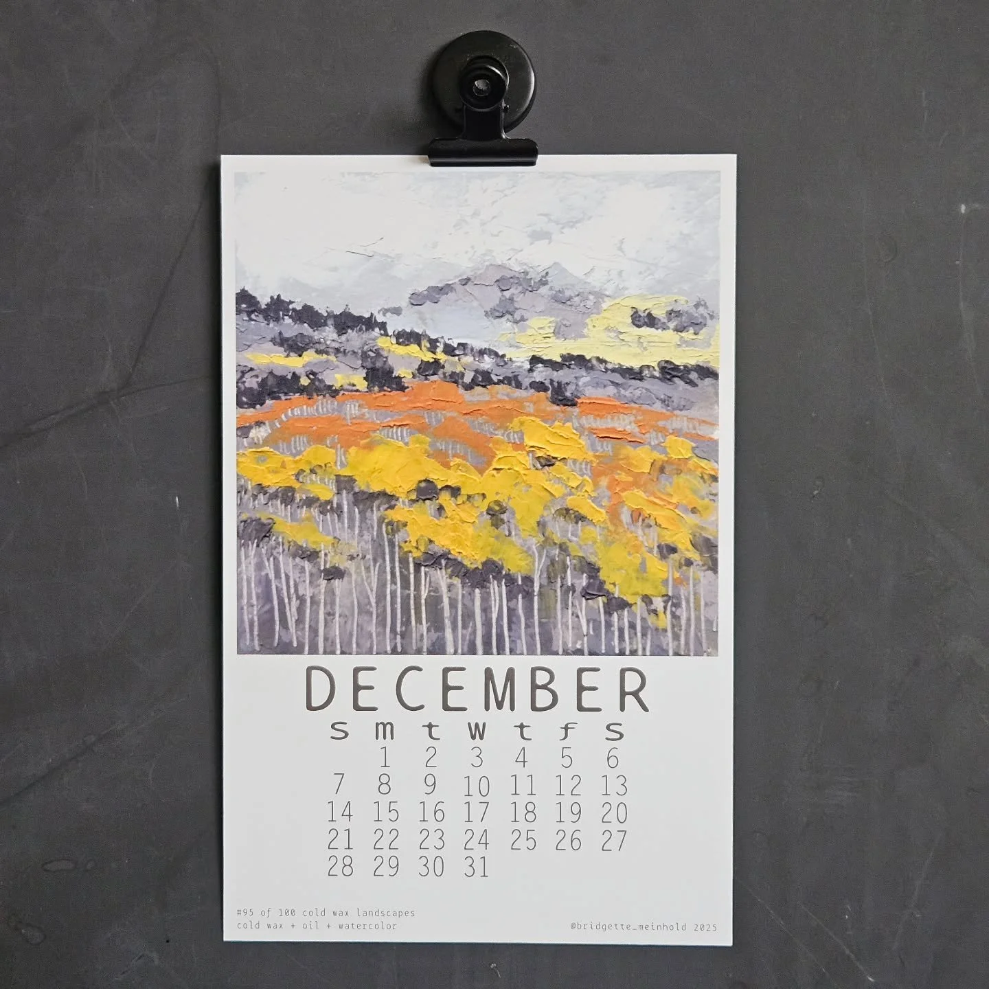 Bring on the snow. Happy December. New 2026 calendars are available now.