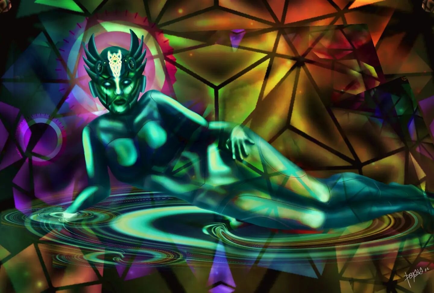 Prism
2022 digital drawing

#digitaldrawing #digitalart #digitalartist #nftart #nftartist #figuredrawing #rainbow #colorful #prism #reflection #pool #space #cosmos #alternateuniverse #ibispaintxart