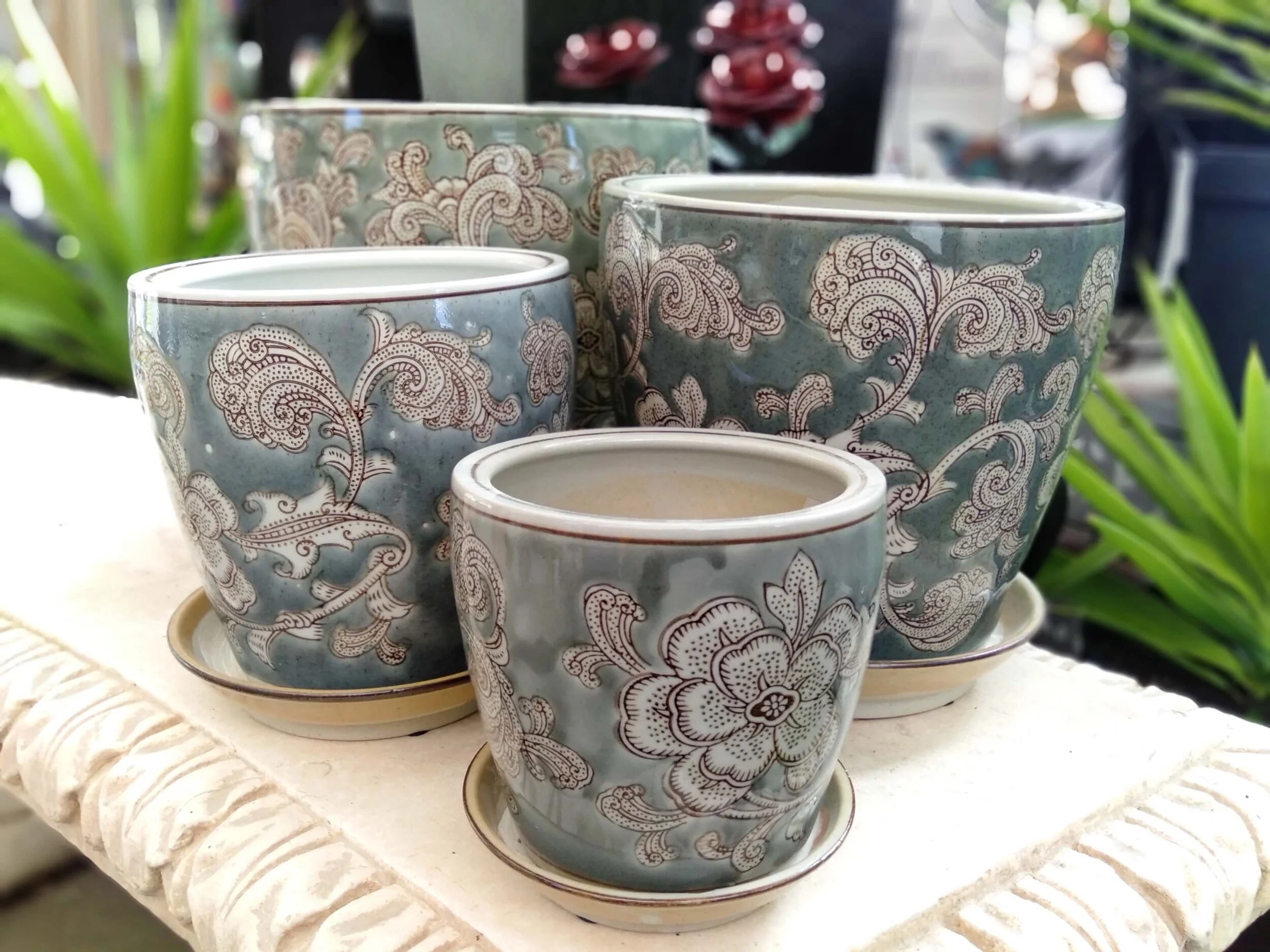 Olive Floral with saucer 