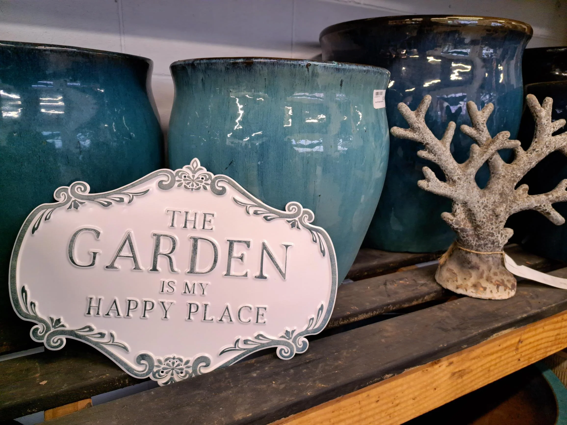 Garden is my Happy place sign