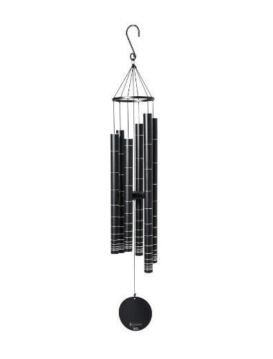 Wind Chime Black and Silver Medium