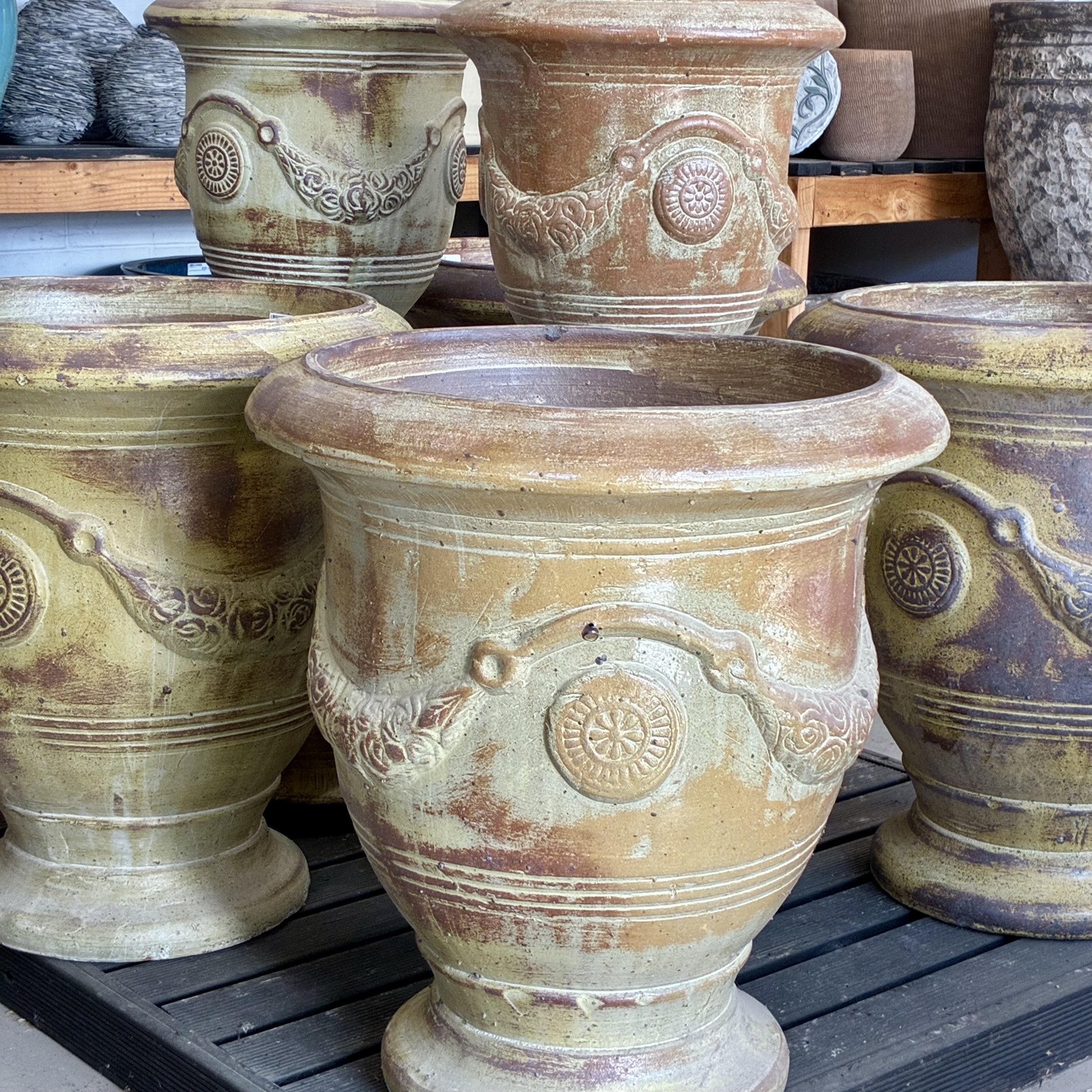 Antique White Urn