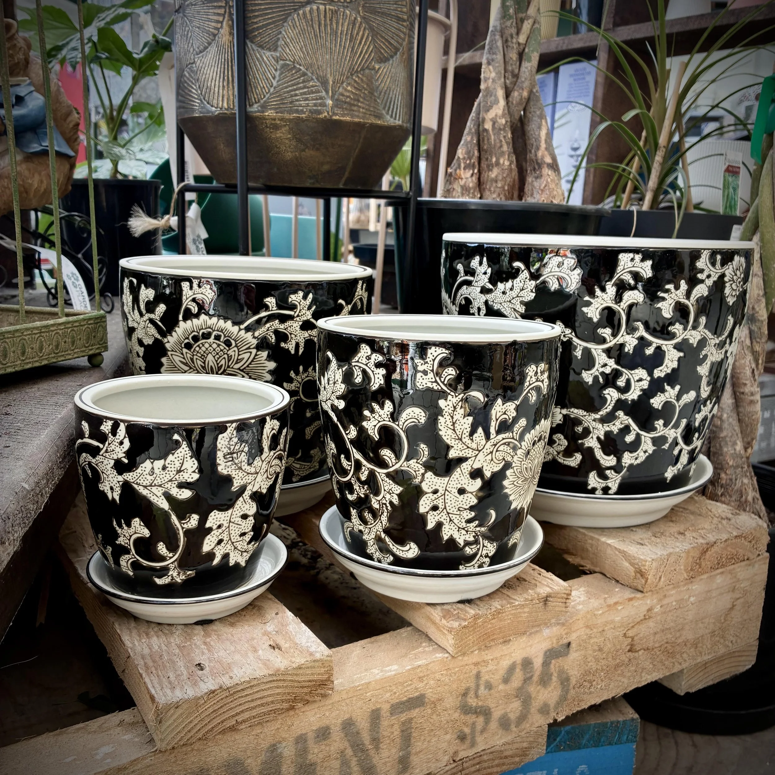 Flower Pot Black