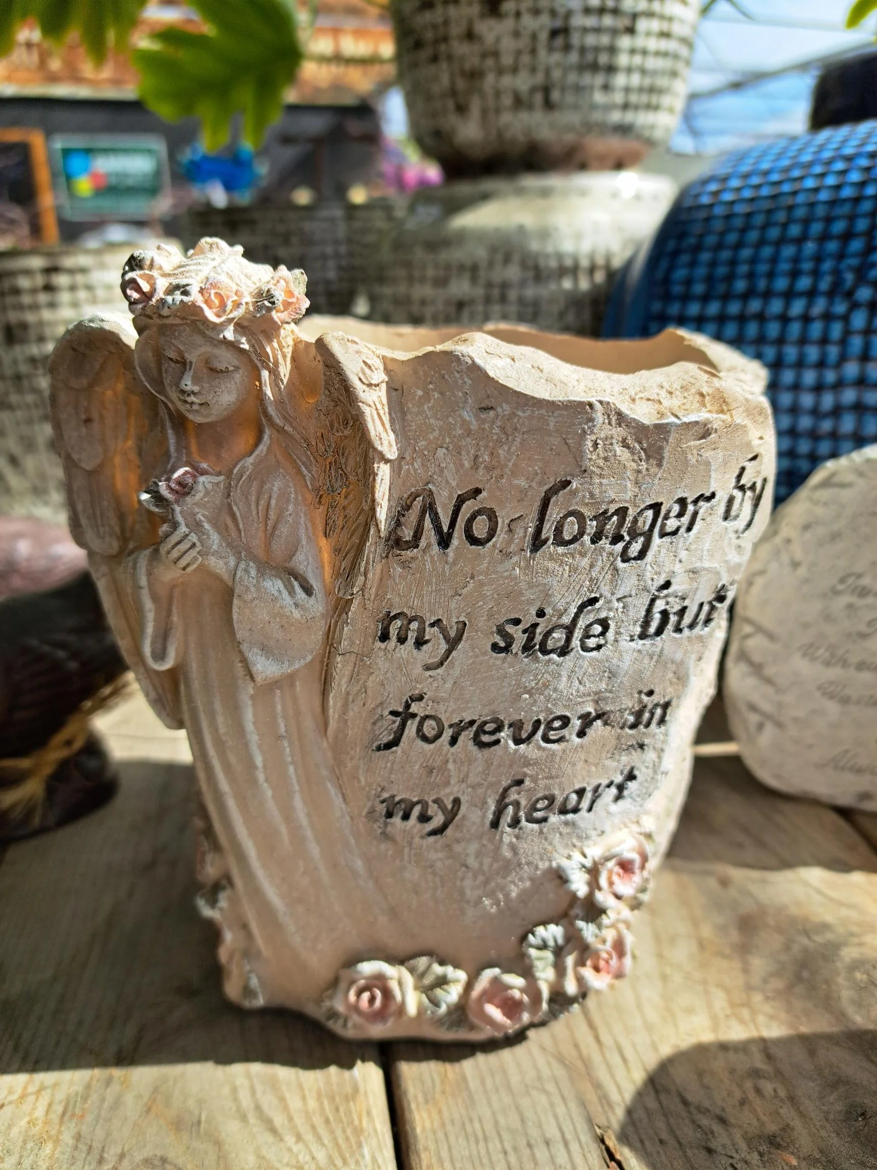 Memorial Pot with Angel
