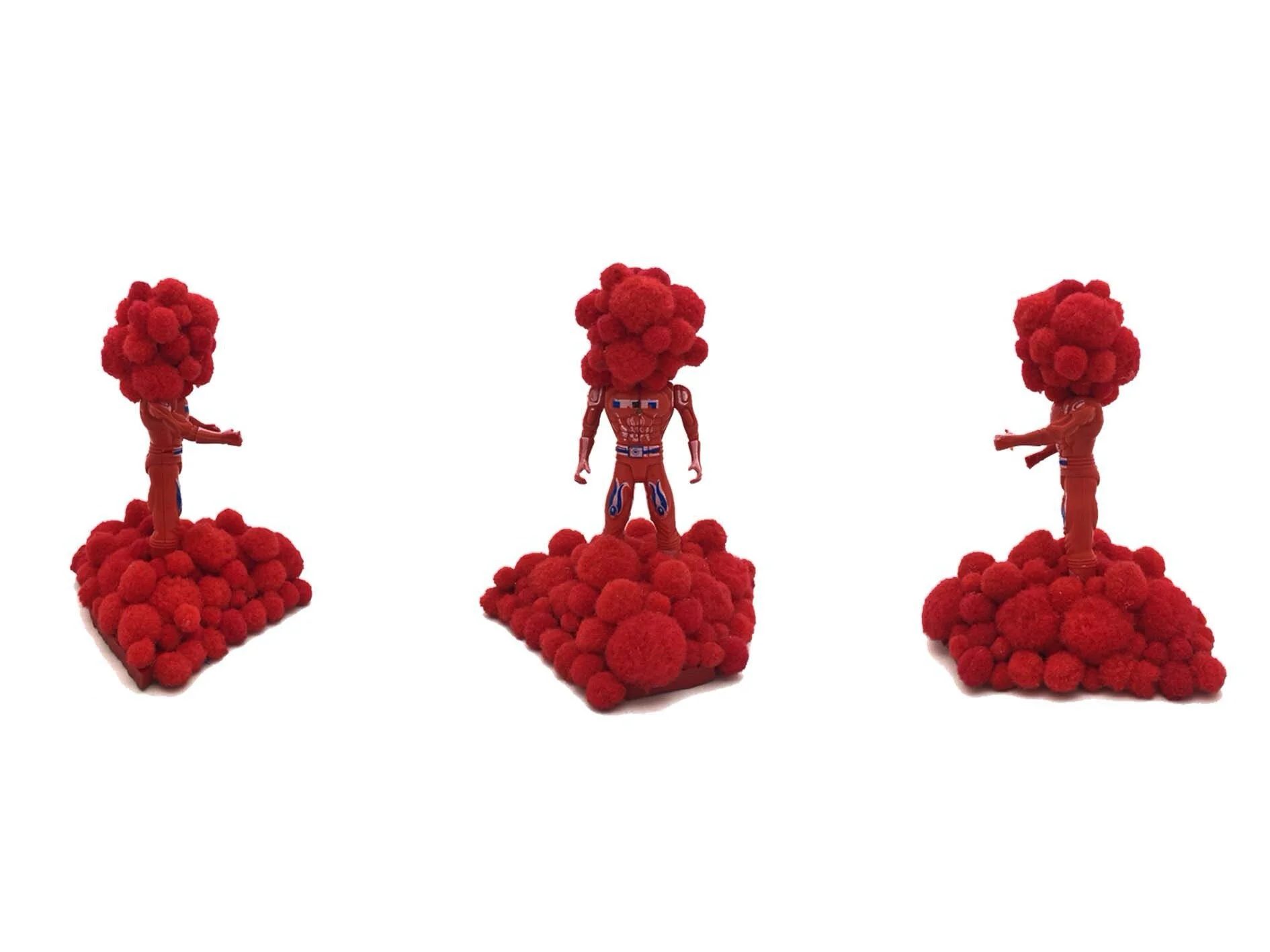 Red Ranger

Acrylic and pompons on plastic.
Sold