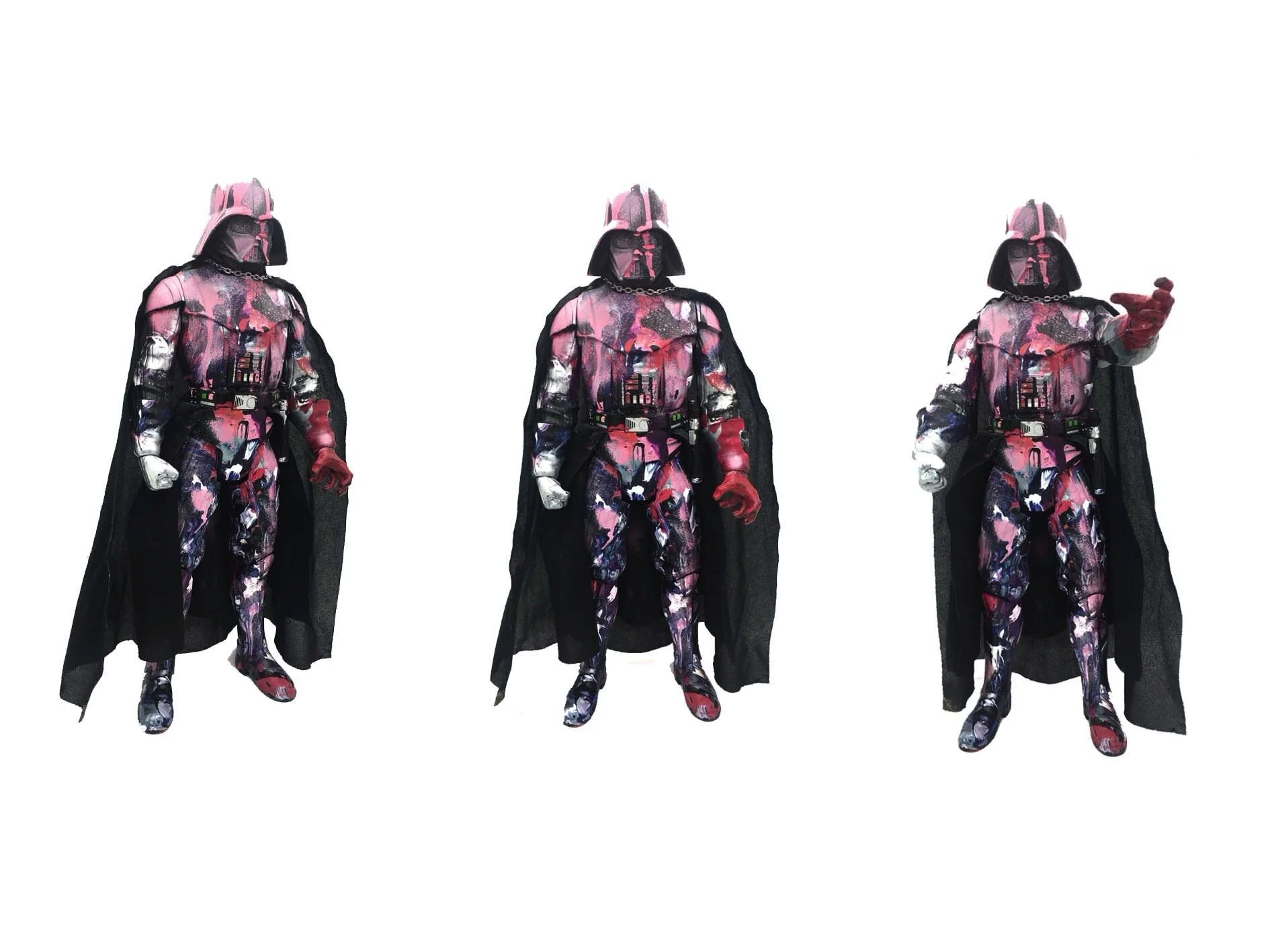 Vader#1
Acrylic, spray paint and varnish on plastic. 
Sold