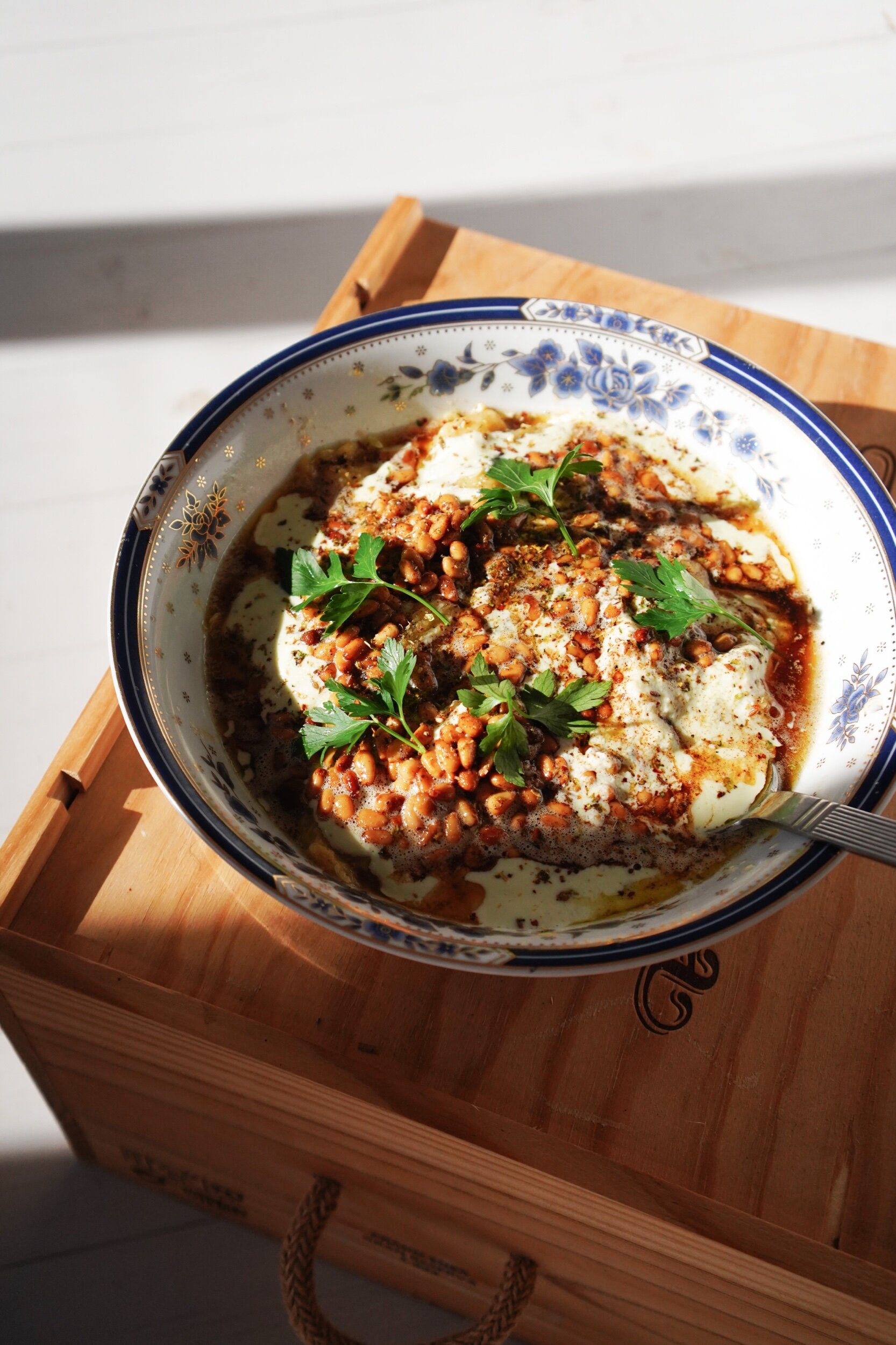 Kesäkurpitsa ”baba ganoush”