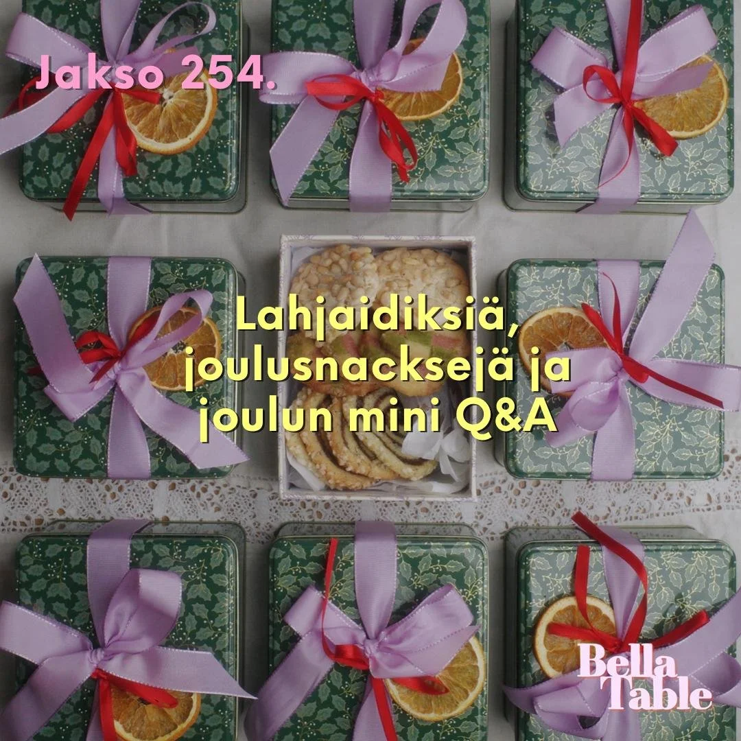 254. Lahjaidiksiä, joulusnacksejä ja joulun mini Q&amp;A