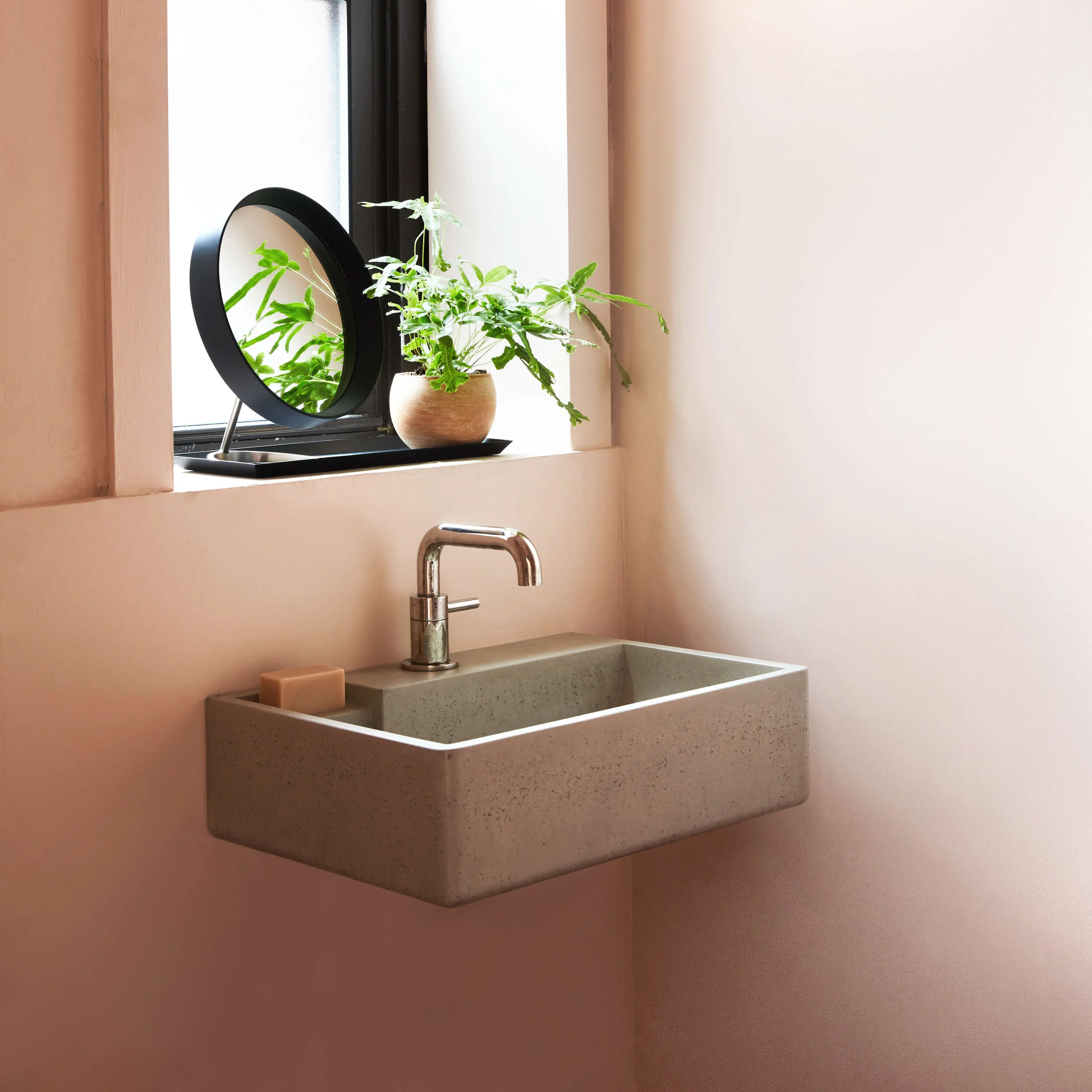 Nilo WallMounted Wash Basin Sink Kast Concrete Basins