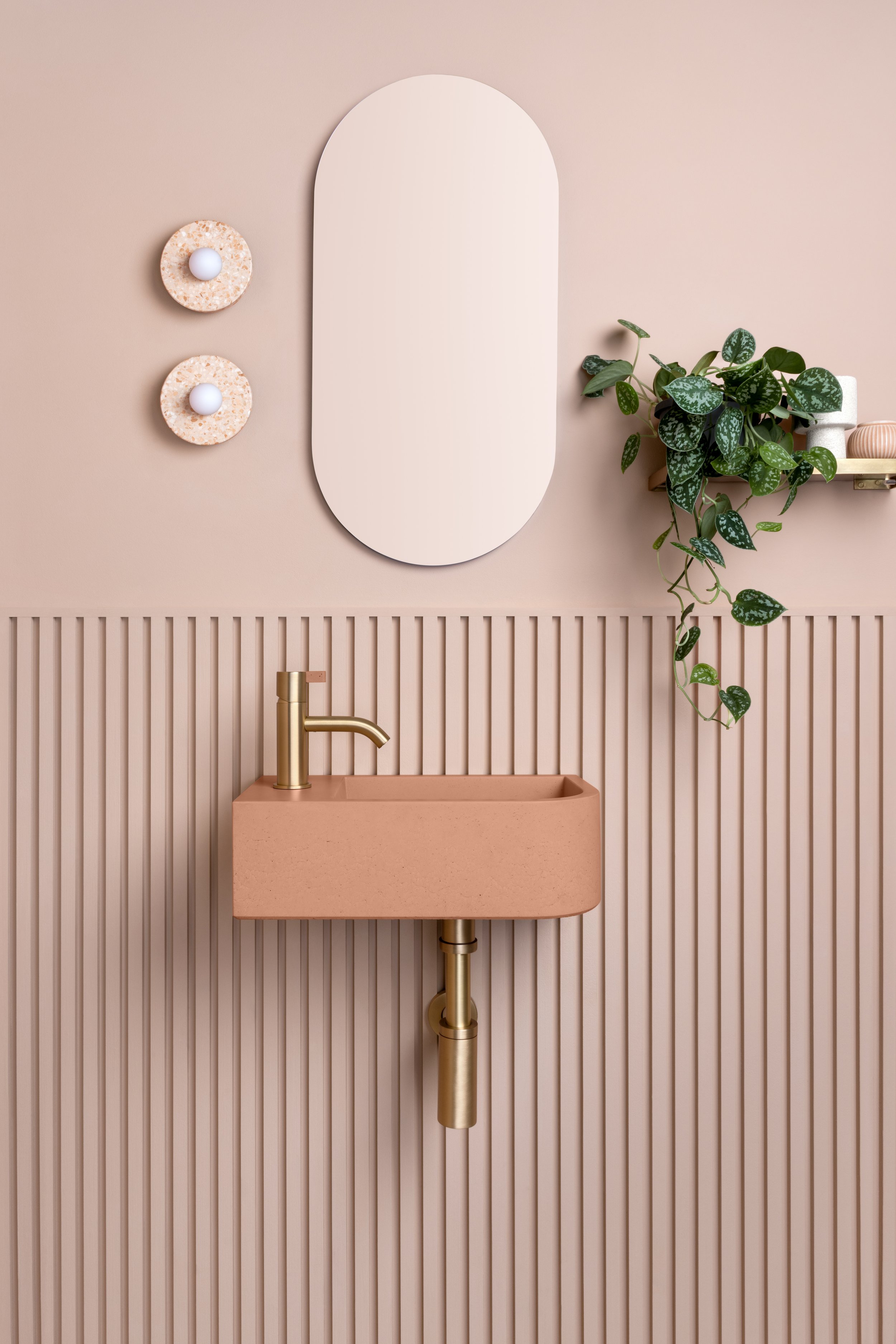 Juno A1 - Clay with Alto Monobloc tap in Brushed Brass and Clay 2x3.jpg