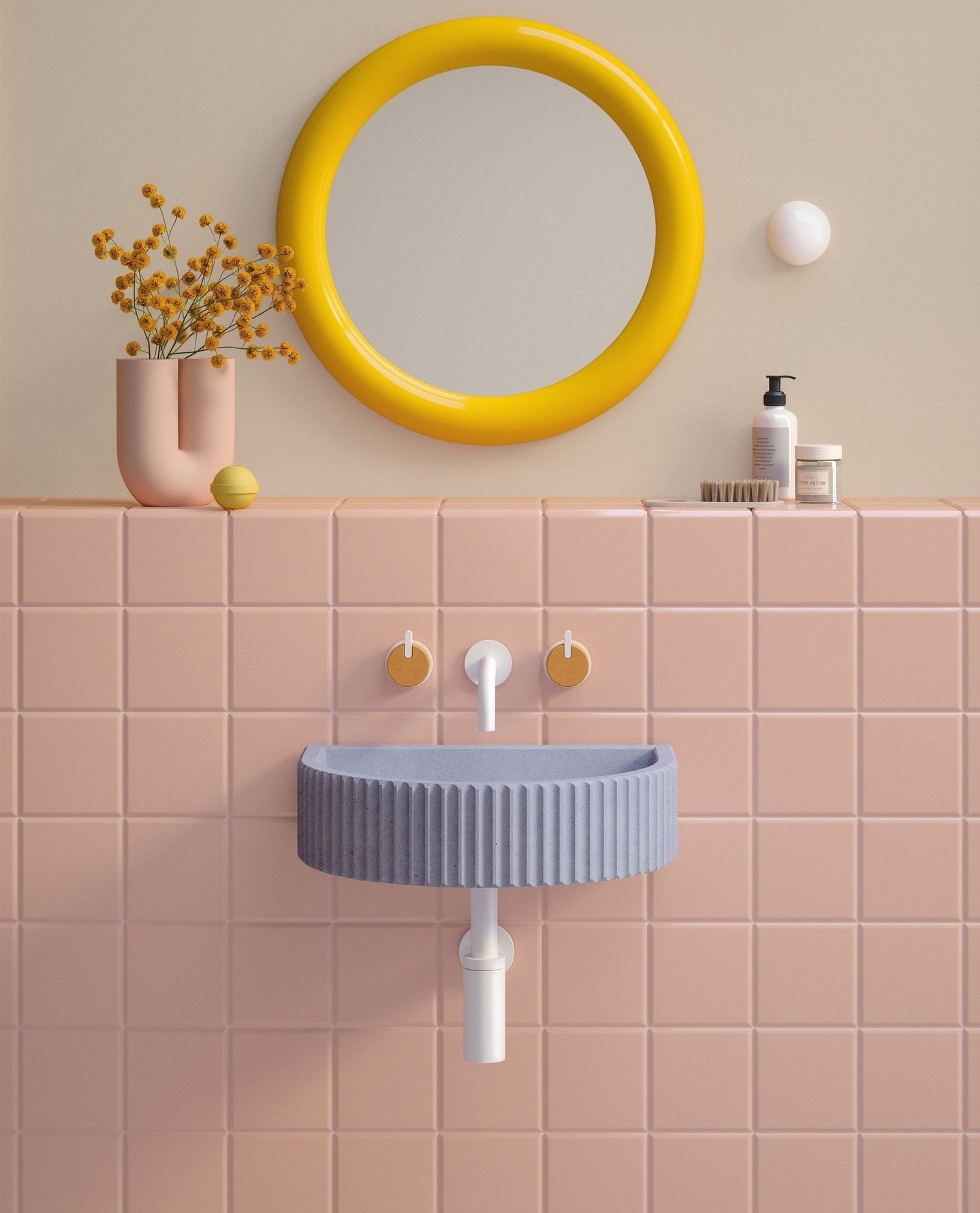 Playful patterns and bold textures 💫 See the latest in colour and finishes from Kast at Salone del Mobile.⁠
⁠
📍Pavilion 6 Stand A38 A40⁠
Corso Italia, 20017 Rho MI, Italy⁠
⁠
Milan Design Week | Salone del Mobile | Colourful Bathroom Design⁠
⁠
@isal