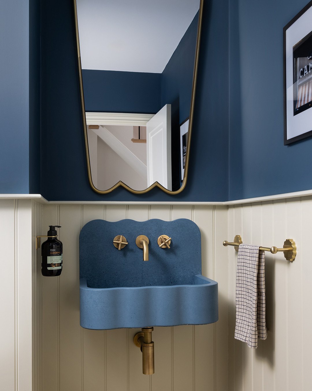 Timeless elegance reimagined.⁠
⁠
@emmamerrystyling is an expert at designing bathrooms with timeless style. Featuring our Tilde basin in Storm, this space blends clean lines with nostalgic charm. ⁠
⁠
📷️ @paullmcraig⁠
⁠
⁠
#concretebasin #concretesink