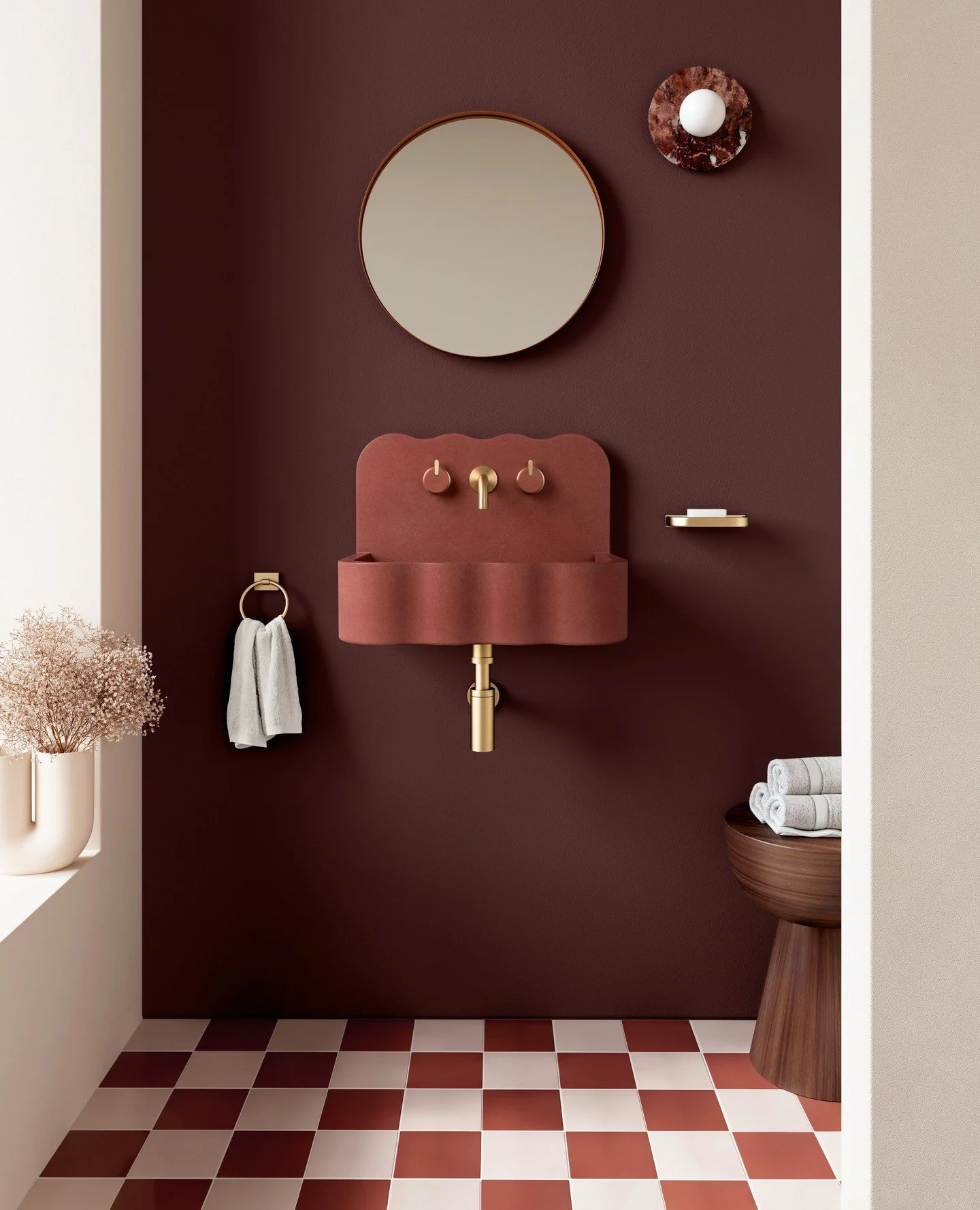 Playful Curves. Striking Style. ✨⁠
⁠
Our Tilde basin in Brick turns everyday rituals into moments of design delight. With a soft silhouette and sculptural presence, it proves that function and flair can coexist beautifully.⁠
⁠
🎨 Available in 28 stun