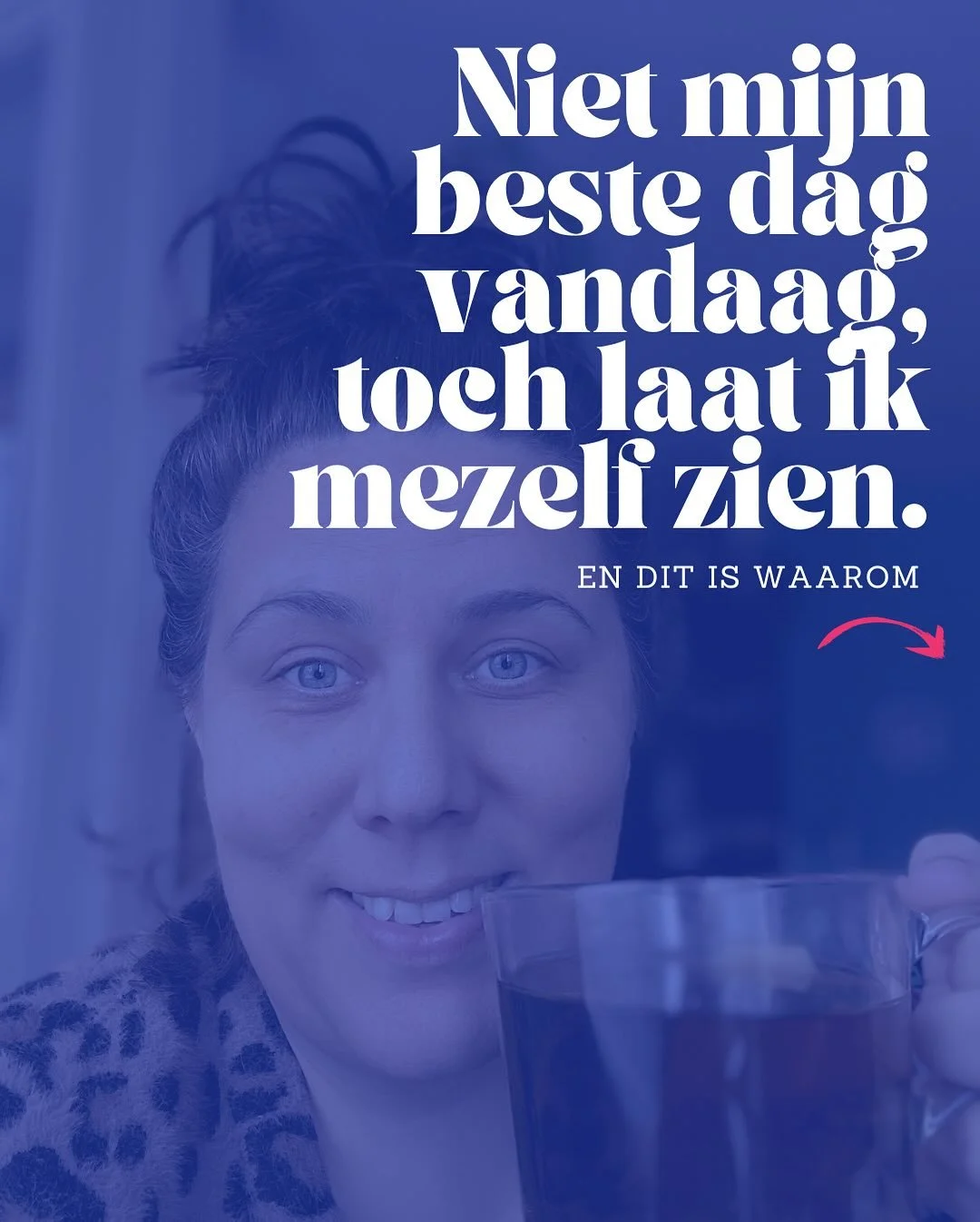 Ik daag mezelf uit.
Om zichtbaar te zijn, ook als het niet mijn beste dag is.

Want eerlijk?
Ik wacht te vaak tot ik me beter voel.
Tot ik &ldquo;klaar&rdquo; ben.
Maar dat moment komt bijna nooit.

Dus dit is mijn experiment:
👉 30 dagen. 30 selfies