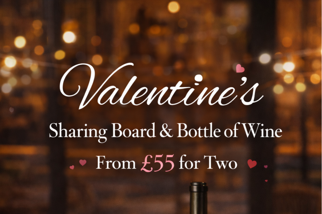 Valentine’s Sharing Boards &amp; Wine for Two