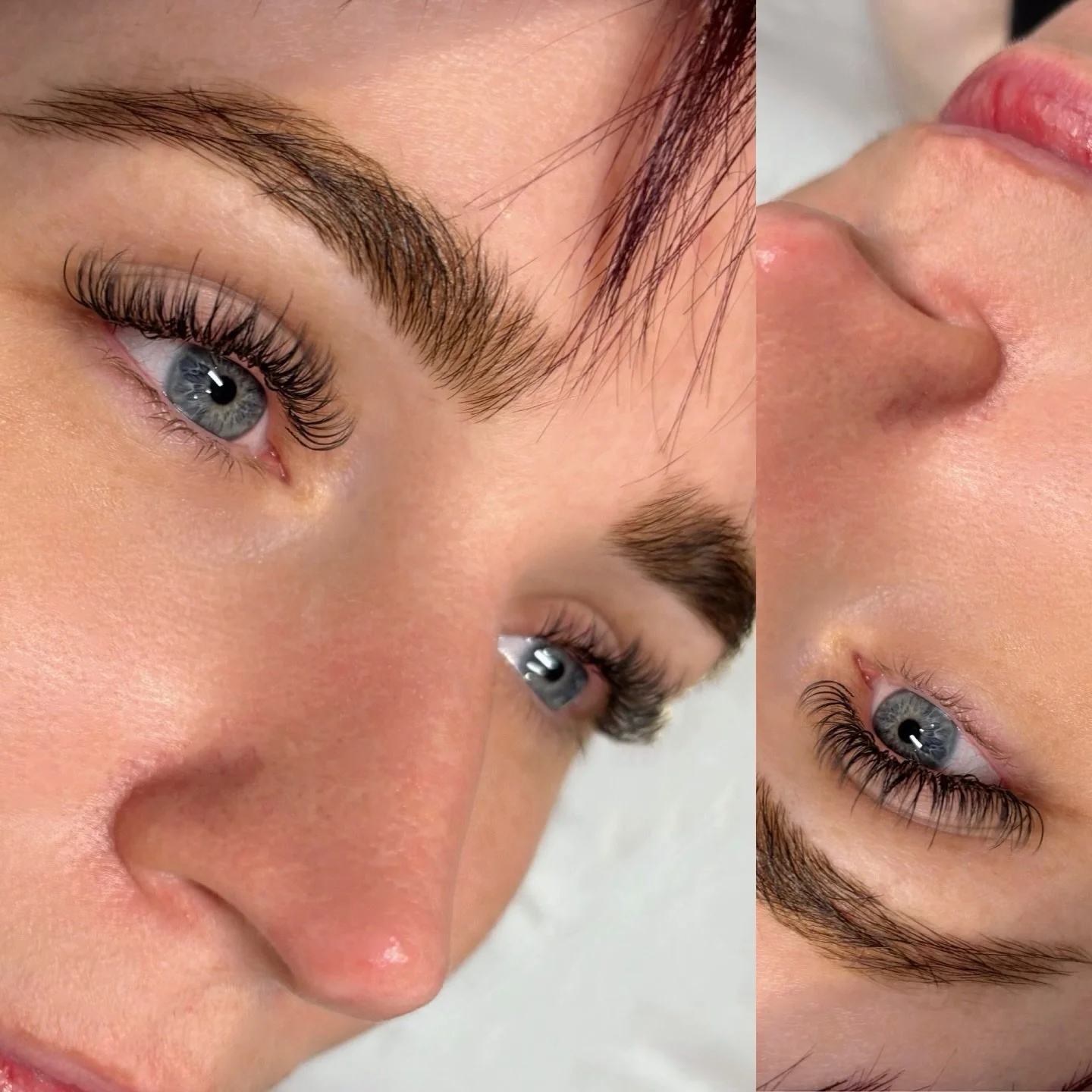 Wispy hybrid set adding layers and keeping everything soft and natural. 
 
▪️Please always ask if you want to change things up at your lash appointment or have seen something you want to try. 😍
▪️ Tailored lash sets are unique to your eye shape &amp