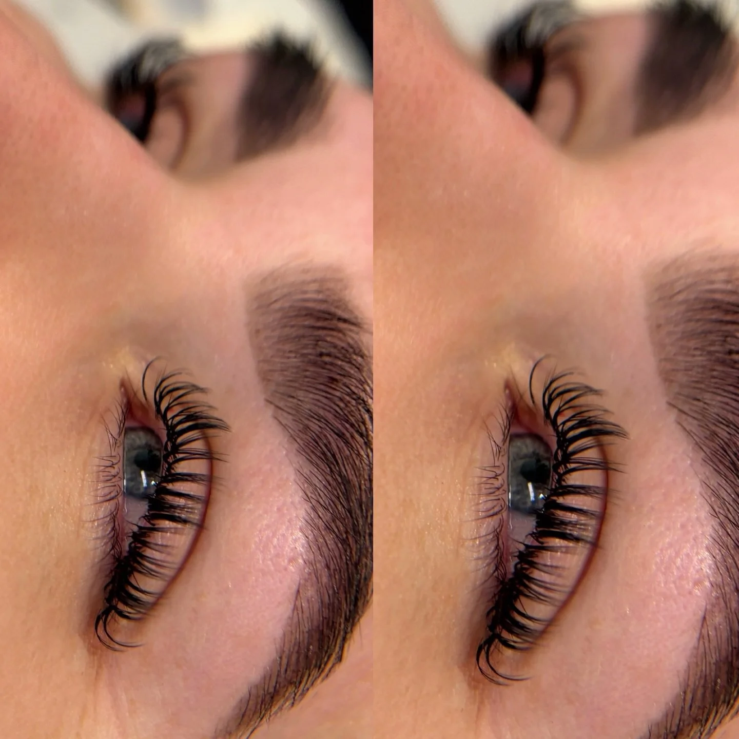 L A S H E S but Natural &amp; still something &ldquo;there&rdquo; ✨ 
The lash lift look but using extensions ✨
This way adds the thickness that you don&rsquo;t get with a lash lift but still natural. ✨ 
Leaving spaces between the lashes to make them 