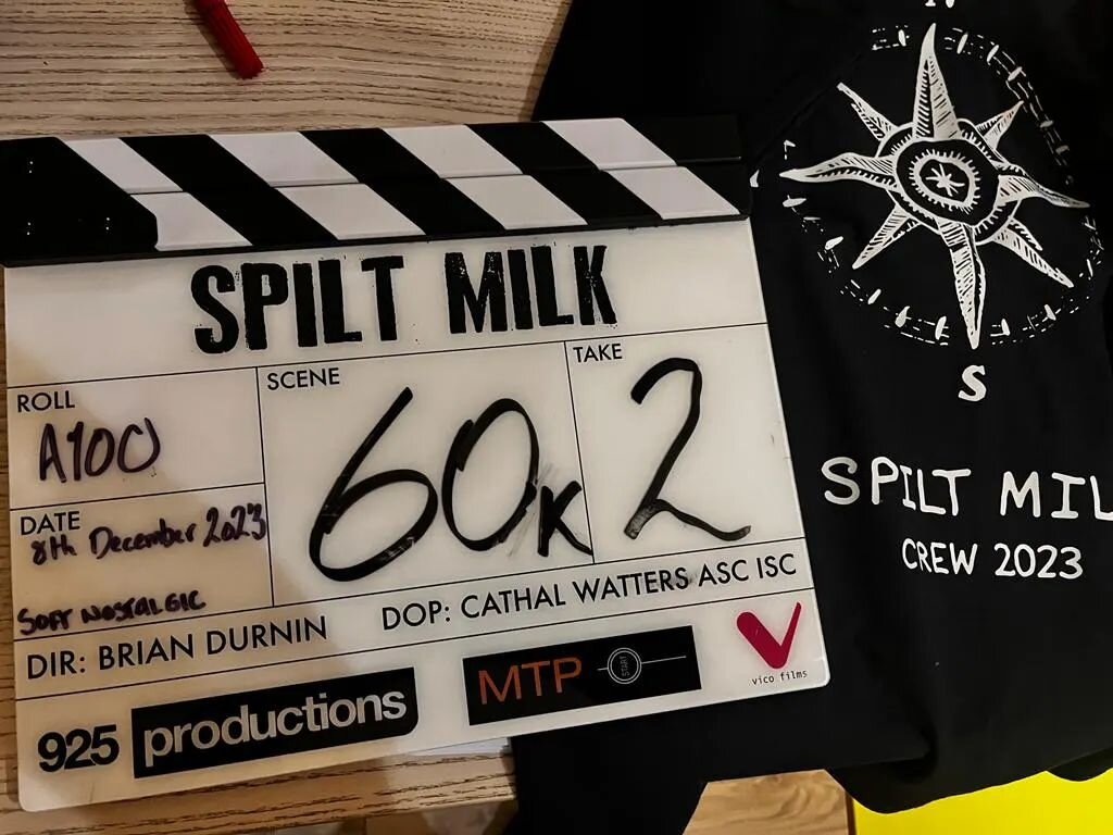 That's a wrap on @laura_mcnicholas @huggyd and @caralofty debut feature film, Spilt Milk! 
What an honour it's been to be a part of the journey and watch these legends create something awesome. 
@screenireland @cnam.ie 
#irishfilm #debutfilm #spiltmi