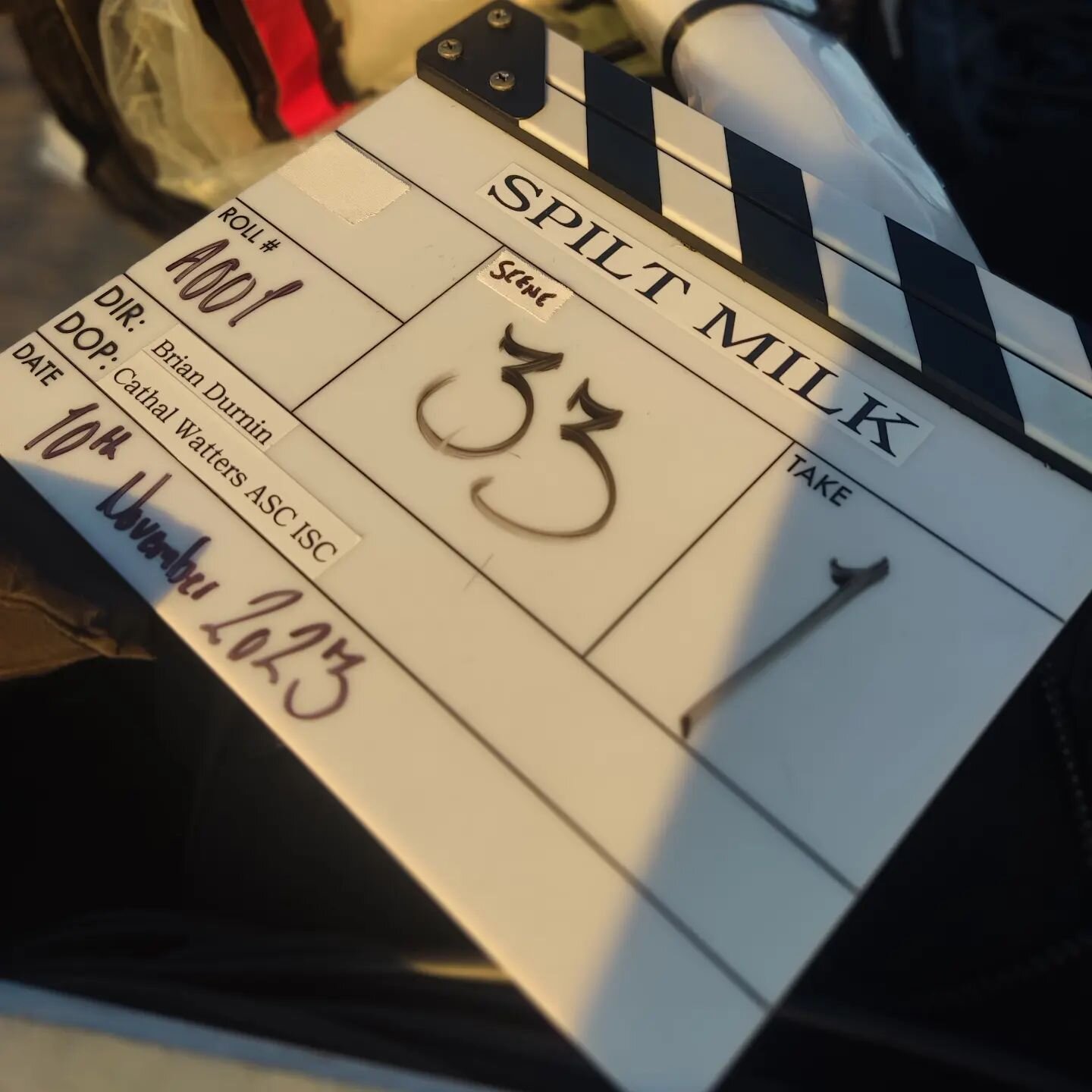 First day of principle photography on @laura_mcnicholas @caralofty and @huggyd feature film &quot;Spilt Milk&quot;.

It's been a long road to get to this point and we are in awe of the whole team that have put this together. 
@screenireland @cnam.ie