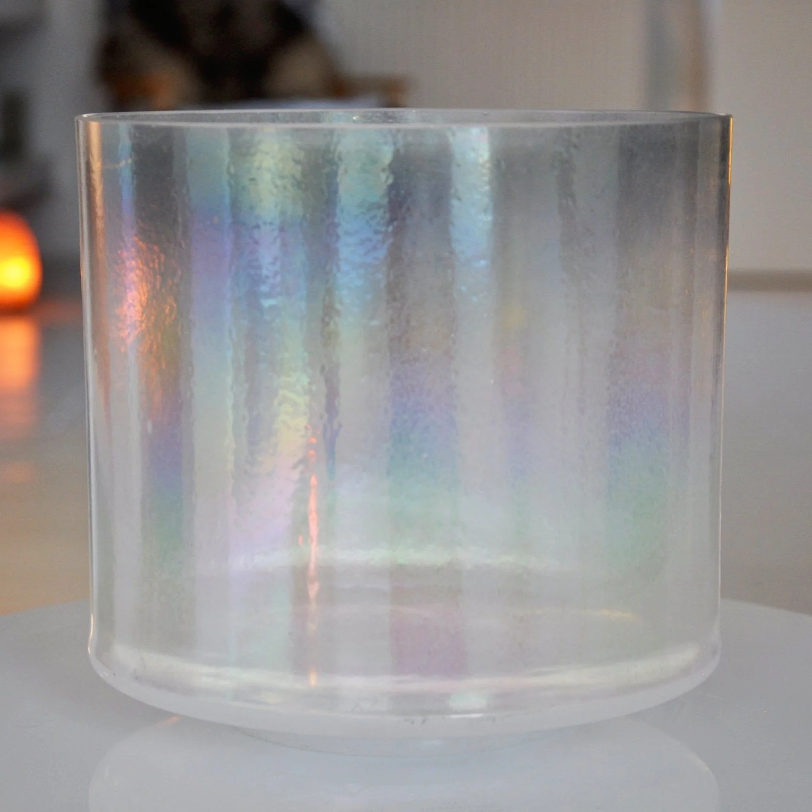 A-35 (8") Great Salt Lake Salt, Platinum, Green Heart Aura Gold (rim) Alchemy®
