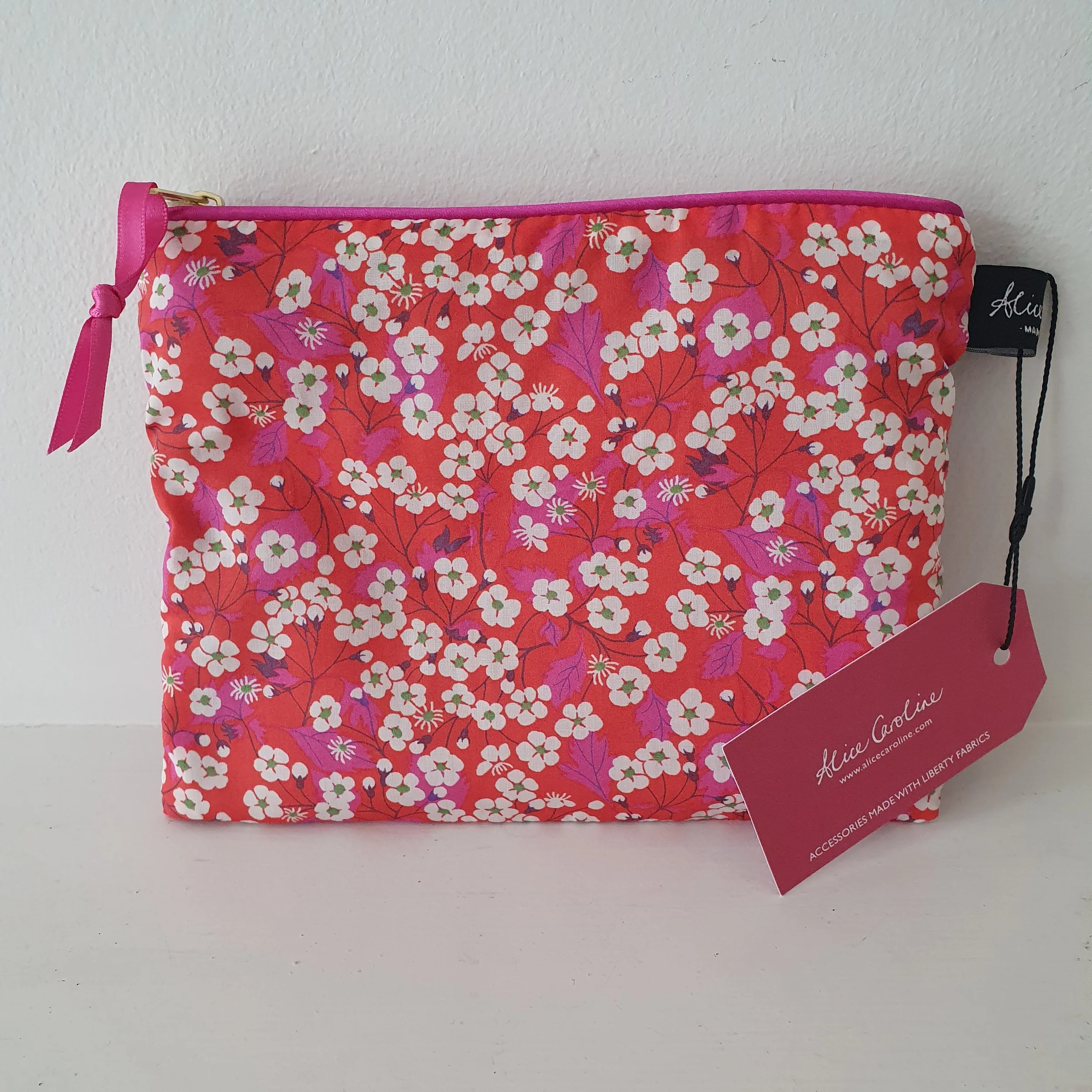 Medium Liberty Print Travel Pouch - 'Mitsi Chilli'
