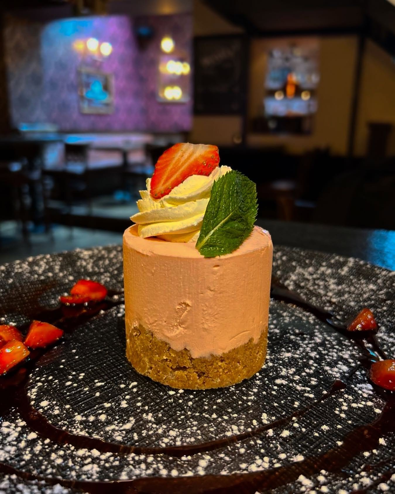 Our Cheesecake Special ~ Strawberry White Chocolate with Irish Strawberry &amp; Vinegar Salsa 💃 
#buffaloboy #buffaloboysteakhouse #carrickonshannon #leitrim #roscommon #rivershannon #wildatlanticway