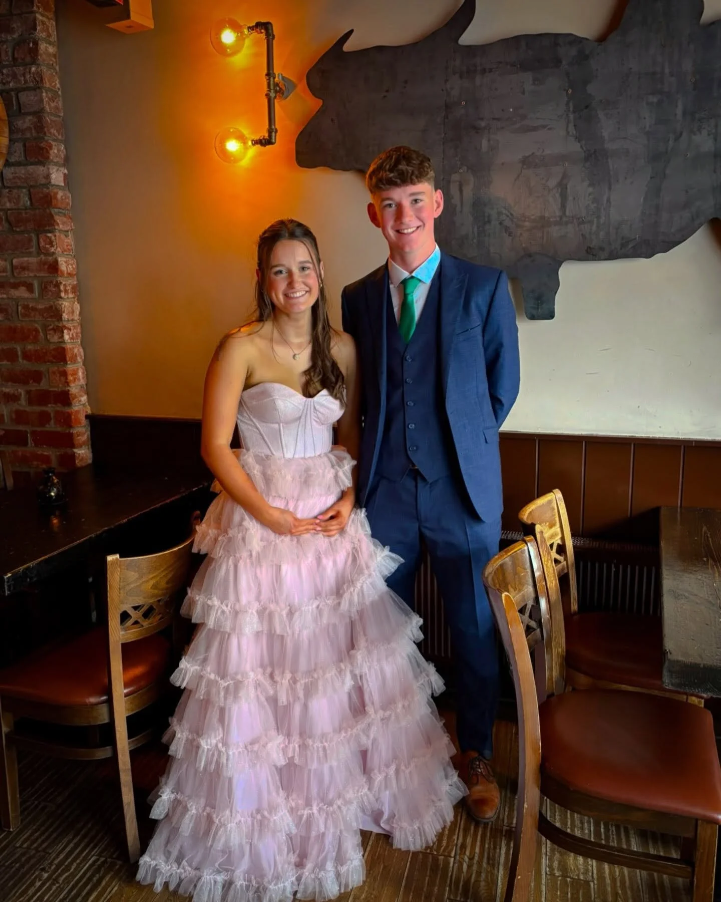 Wow don&rsquo;t the Buffalo Boy Team look Amazing 🤩 
@creightondiarmuid &amp; @aoibheannharman4 
Thanks for stopping by on the way to The debs! 
Hope ye had a great night 💃🕺
#buffaloboy #carrickonshannon #leitrim #roscommon