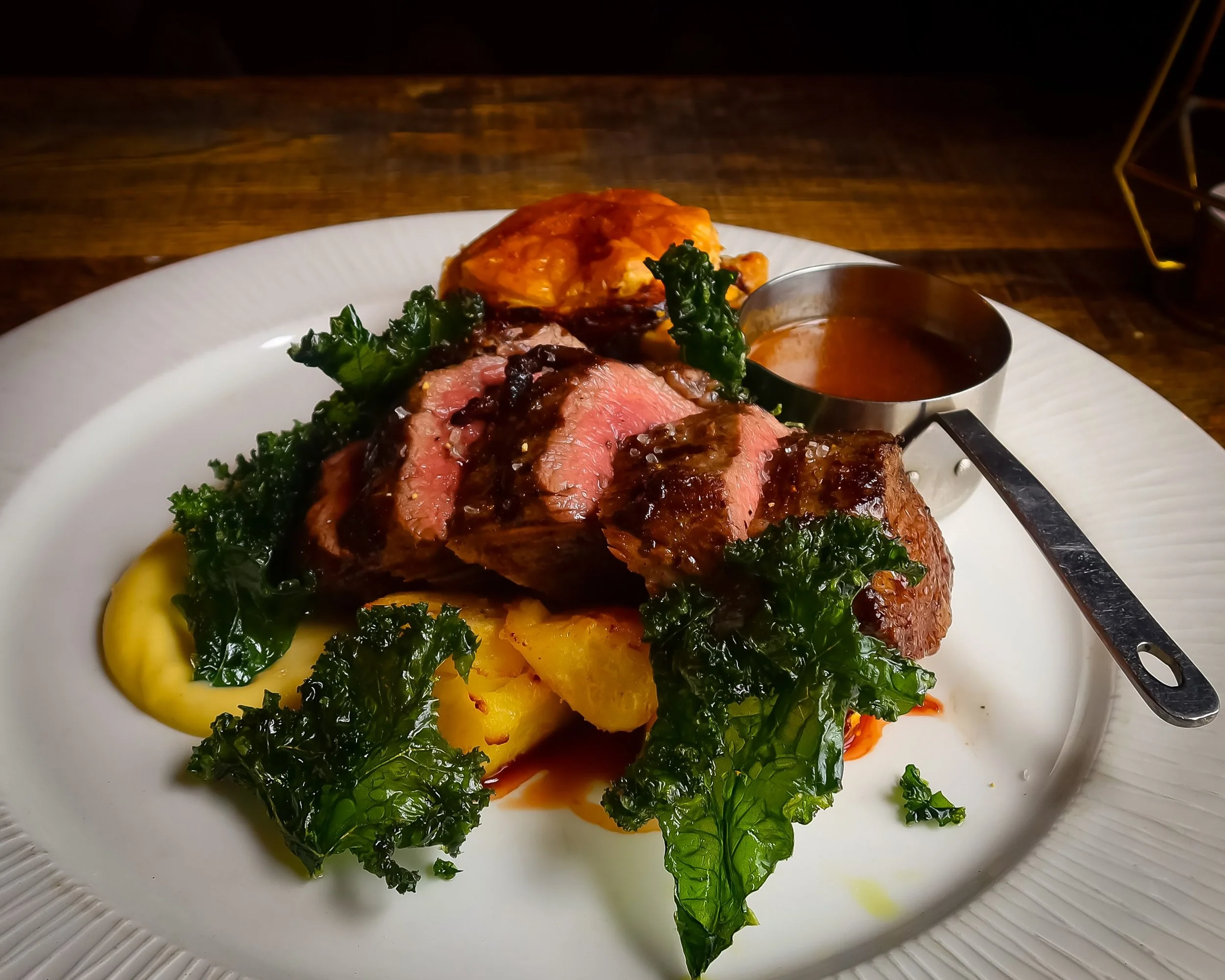 Chefs Special ~ Venison served with Honey Roasted Celeriac, Celeriac Puree, Venison Pie and a Blueberry Jus 👌🏼🔥 
📸 by @sethu_r_ 
#buffaloboy #carrickonshannon #leitrim #roscommon