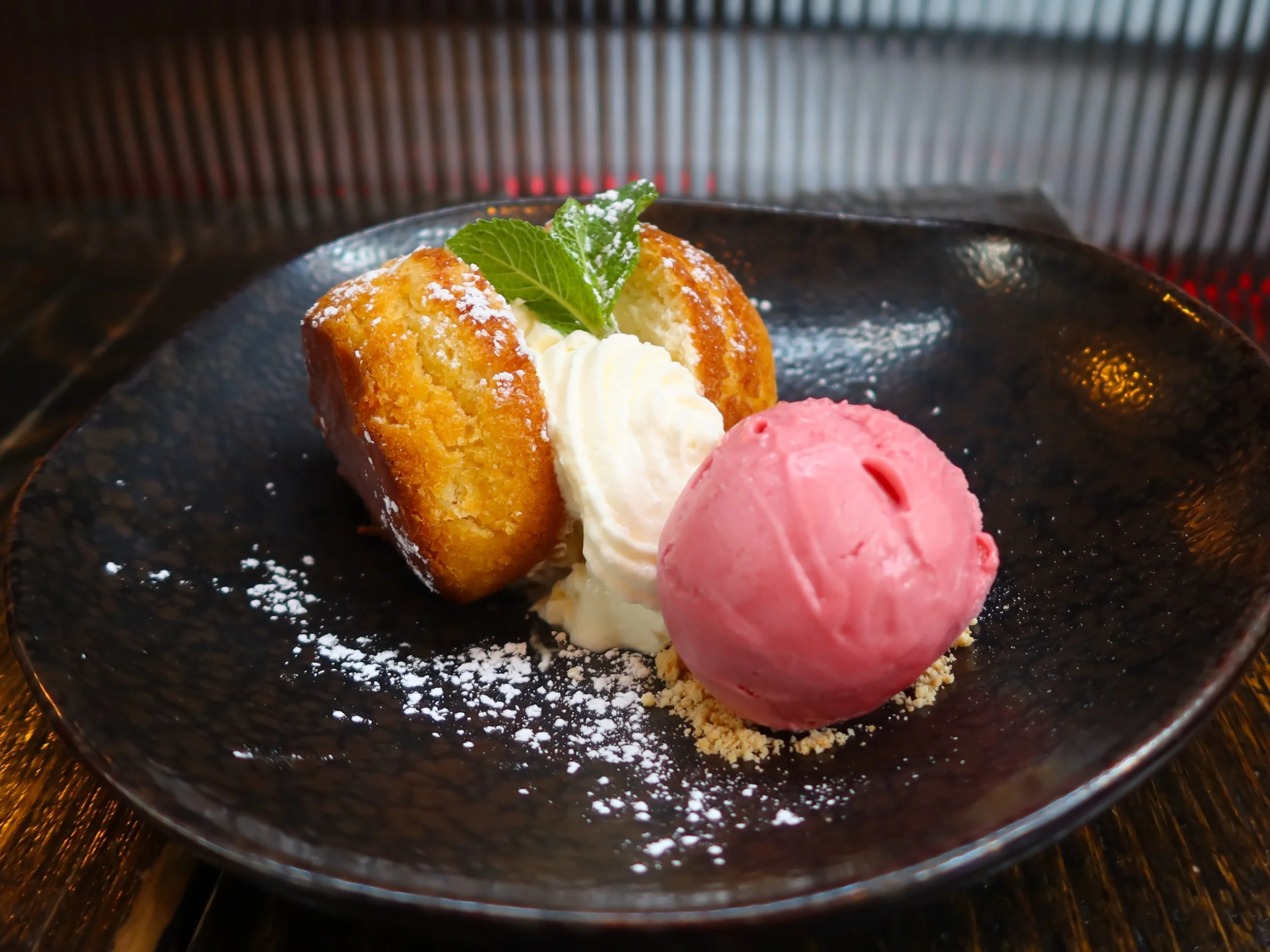 Dessert Special ~ Rum Baba 🍧👌🏼
A Traditional French Dessert, Sweet Bread Soaked in Rum Syrup with Sweetened Cream &amp; Raspberry Sorbet #buffaloboy #carrickonshannon #leitrim #roscommon