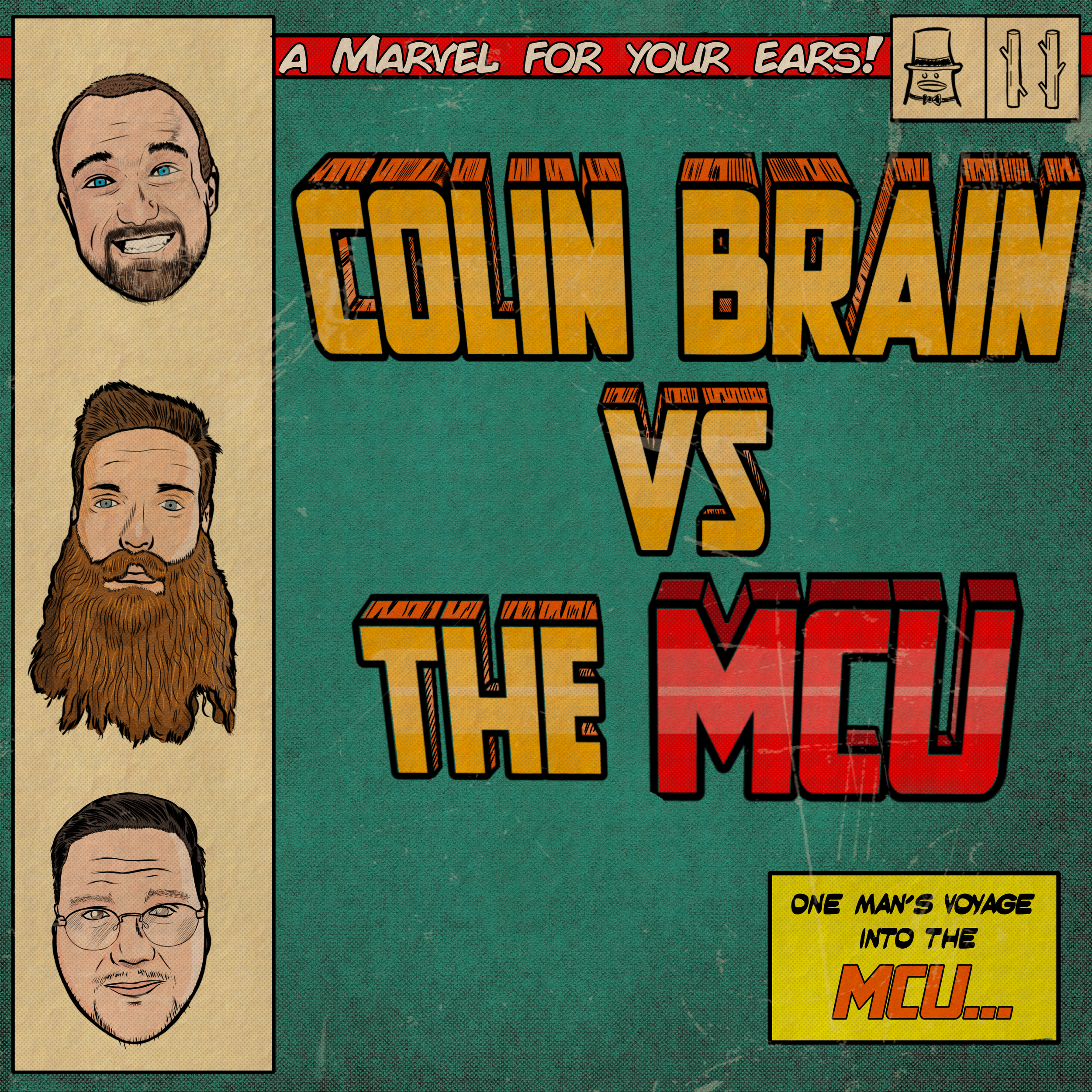 Logo Art for Colin Brain vs the MCU podcast