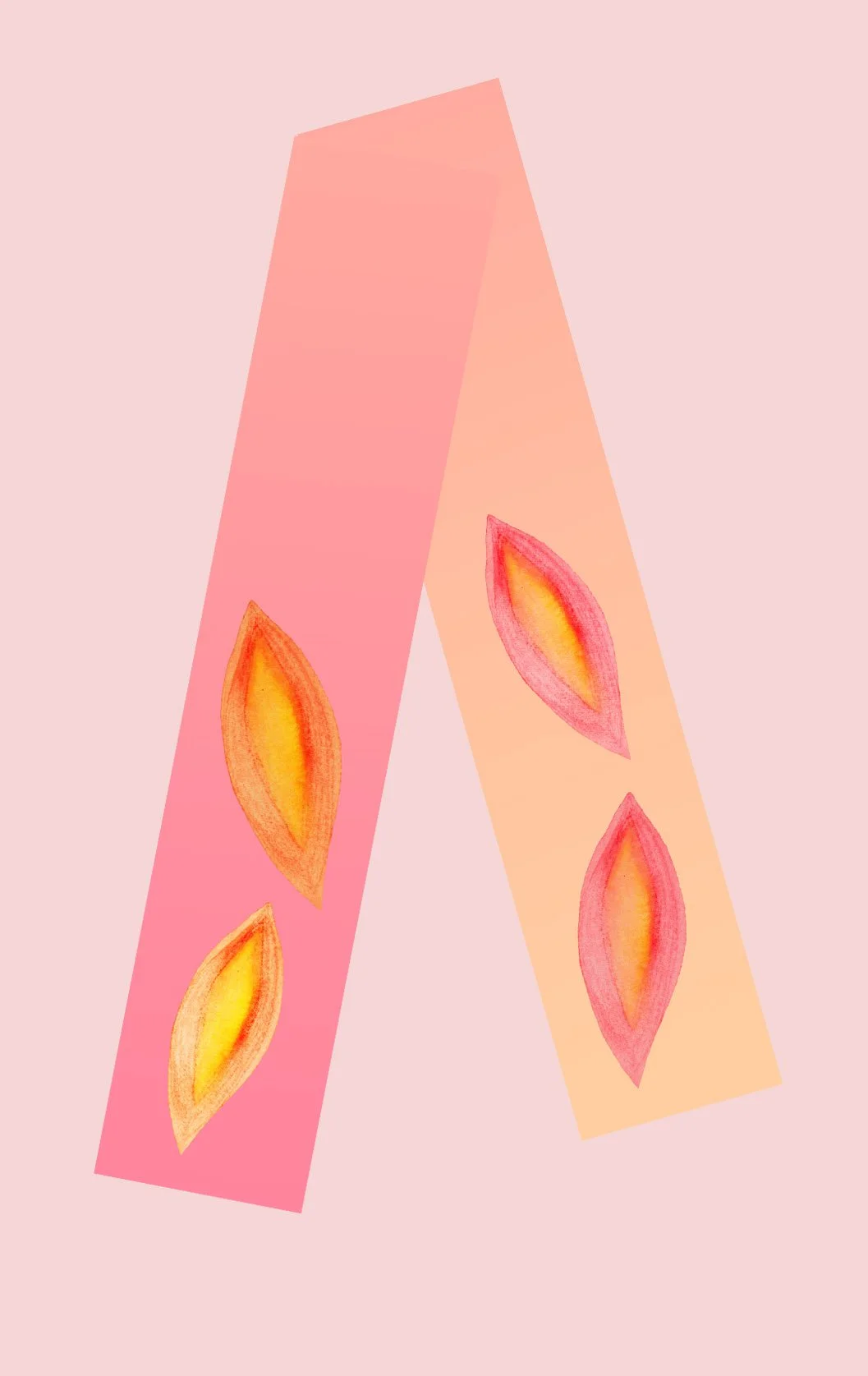 Petals (136 × 10 cm) - Silk Twill Scarf - Double-sided printed. £40 + P&P (Royal Mail Signed 1st Class)
