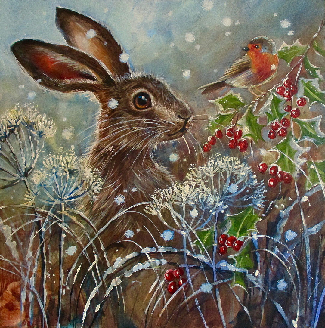 Holly Berry Hare 