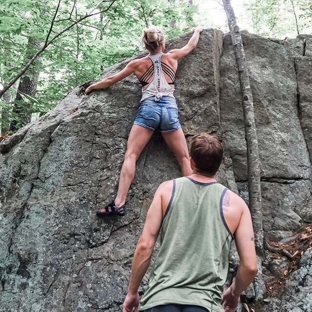 🙌🏻 @gmalley19 ❤️ He&rsquo;s always got my back... speaking of BACK... umm, 👀 cannot wait to get BACK in the climbing gym after baby #2. Sheesh! 💪🏻 A #throwBACK indeed! God bless the #timehop app for reminding me of how strong I am on days I need
