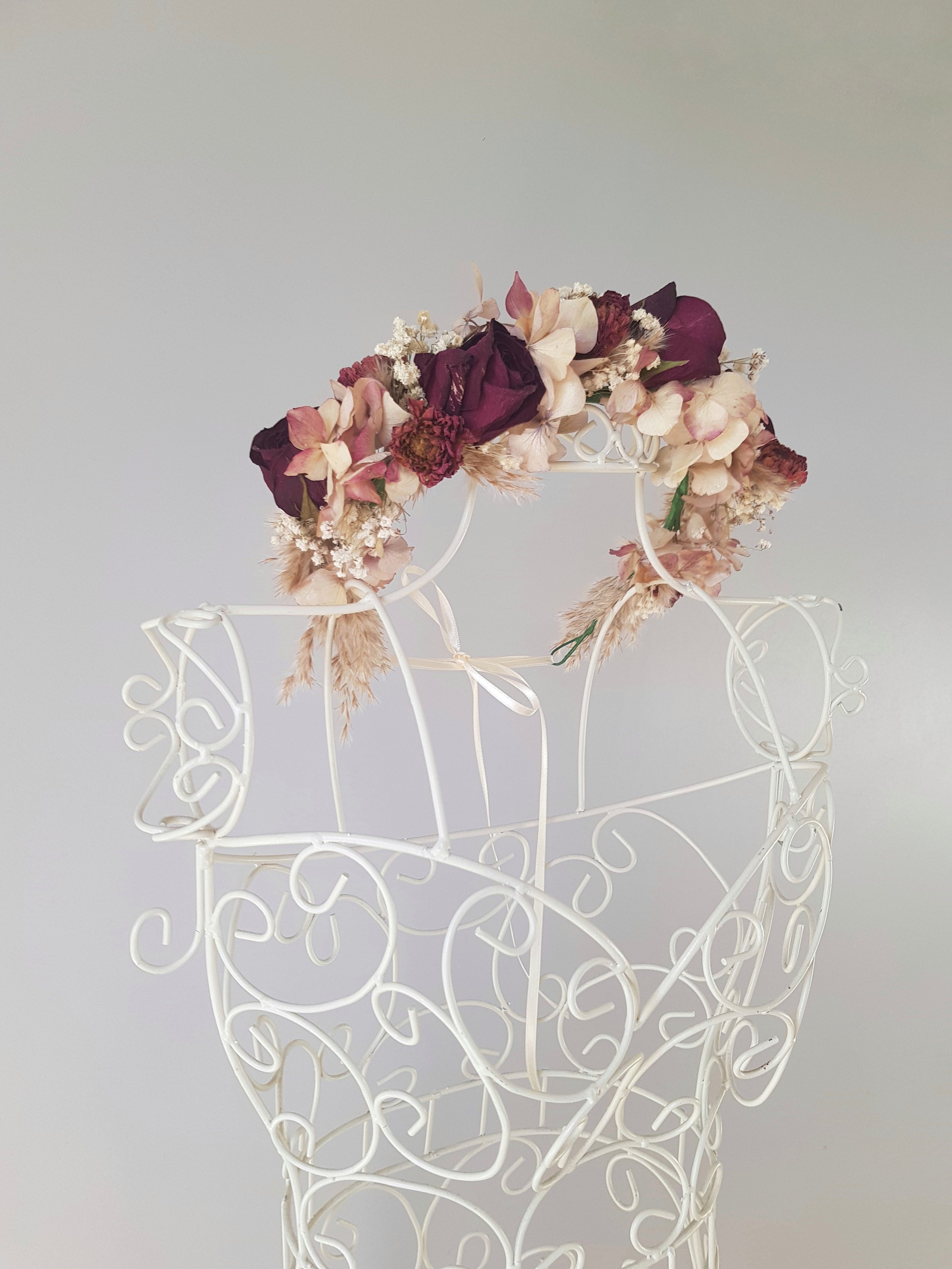 The Feel Good Florist-Thistle Dried Flower Wedding Crown