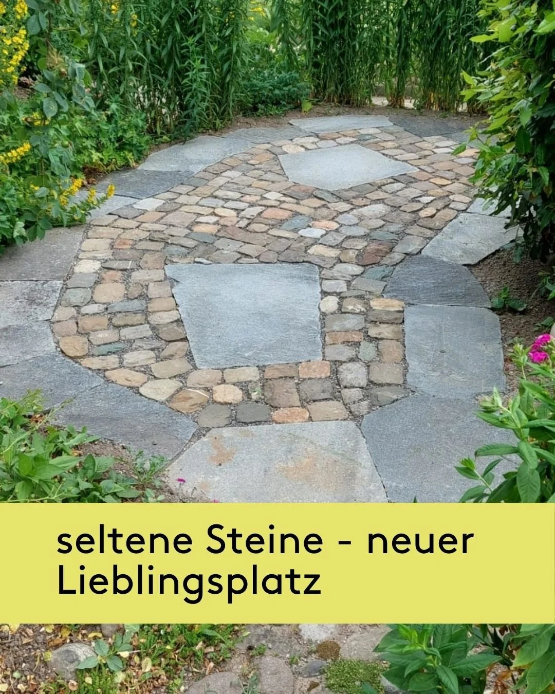 Gartensitzplatz mit Geschichte☀

Alter Kopfsteinpflaster ist ein seltener Fund &ndash; umso gl&uuml;cklicher waren wir, ihn in diesem Garten verbauen zu d&uuml;rfen. 😊

&Uuml;ber Jahre hinweg lagen die geschichtstr&auml;chtigen Steine hier ungenutzt