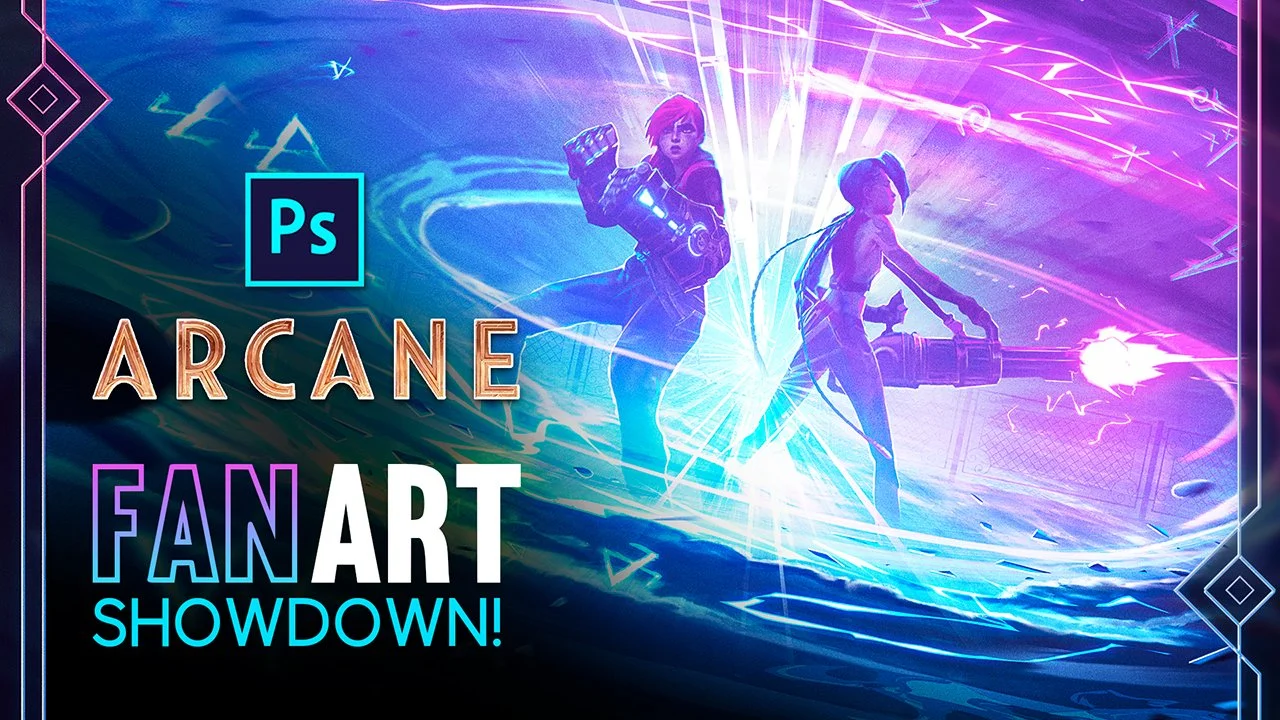 Making FAN ART in PHOTOSHOP | Arcane Photo Manipulation