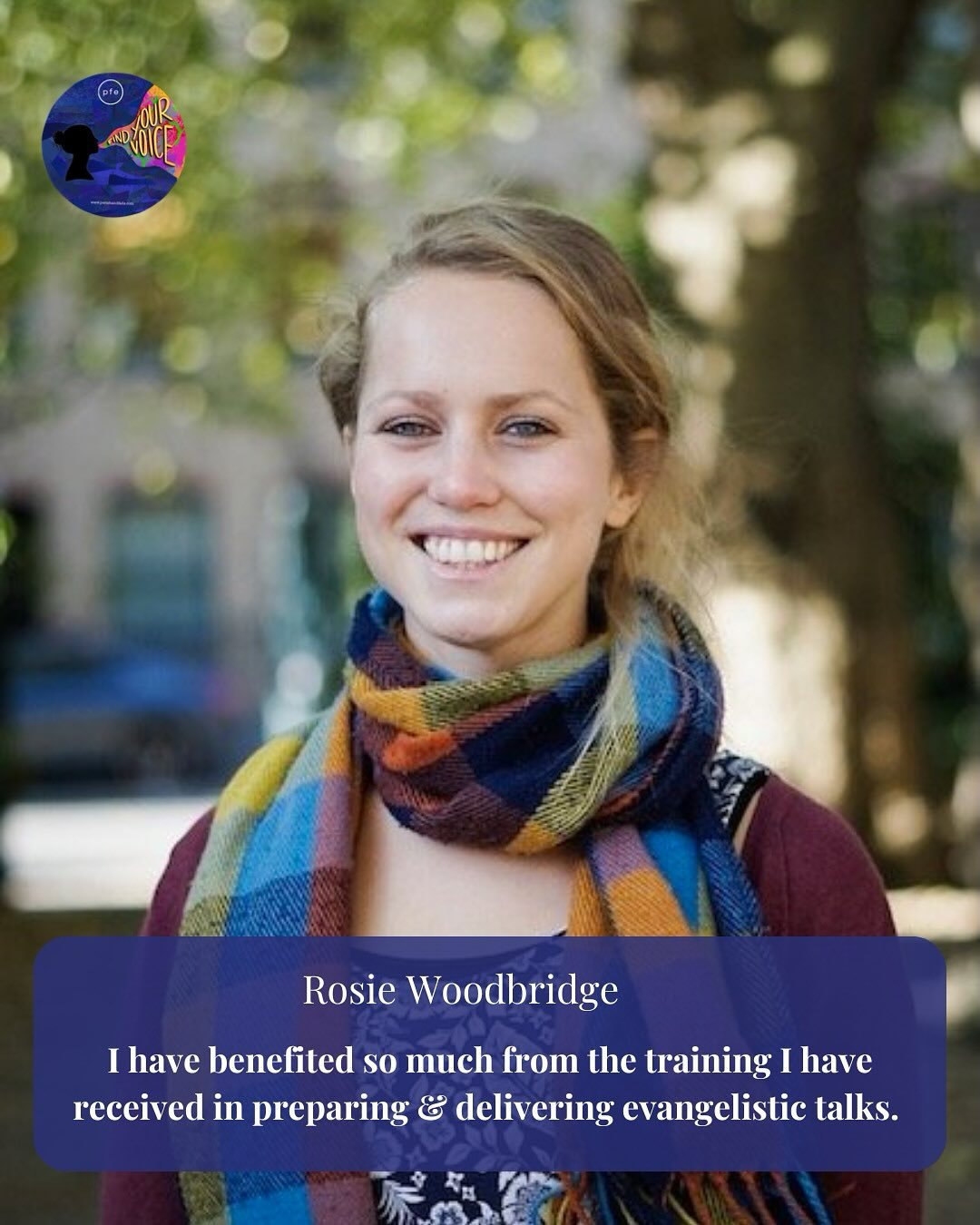 “I would love for many women to have the opportunity to grow and reach others with the gospel.” Rosie Woodbridge
Rosie is one of our speakers for Finding Your Voice London and online.
This workshop will inspire you and equip you to cre