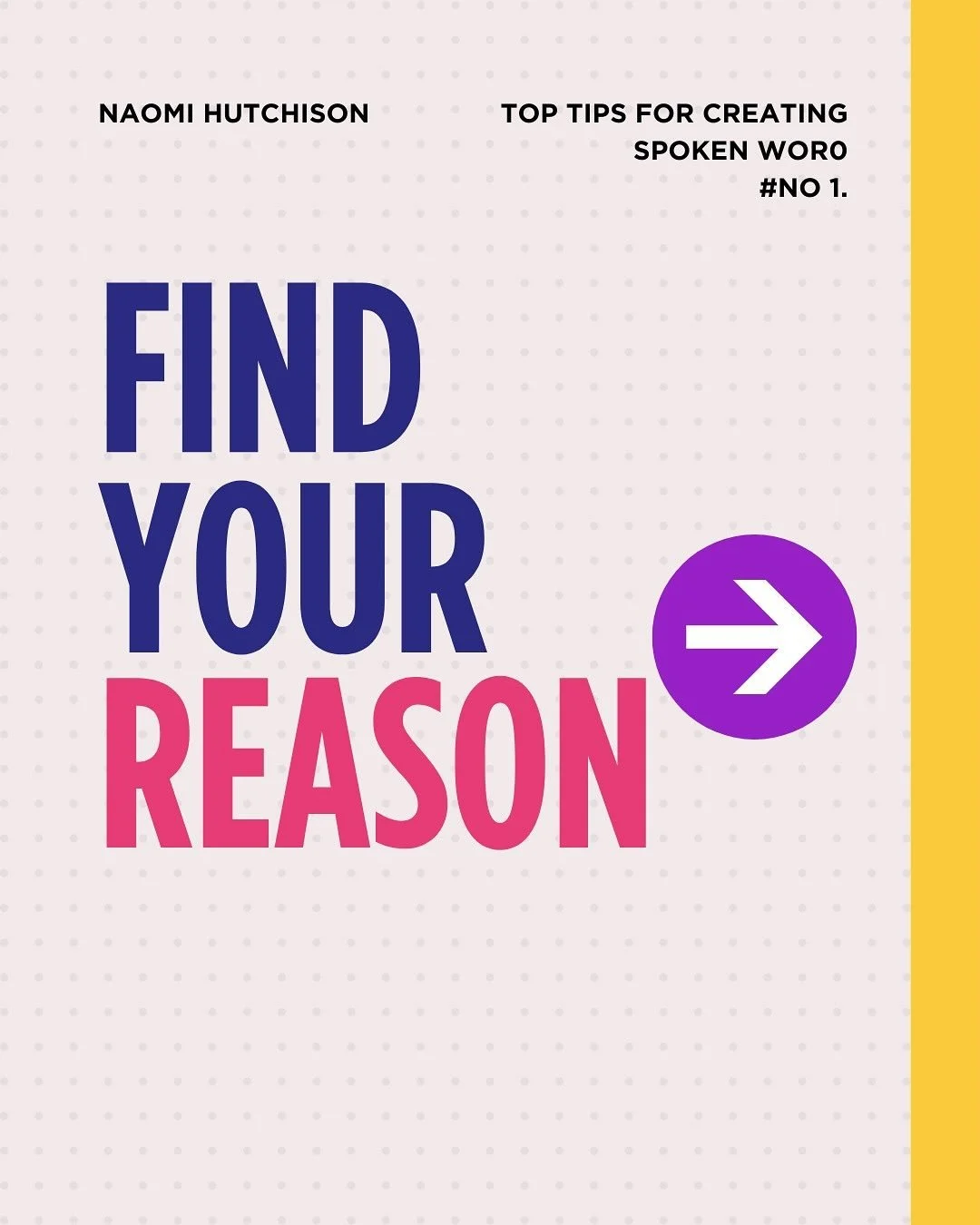 Wondering where to get started with Spoken Word? 🤔

Start with finding your reason!

We loved having @naomi.hutch.words as our trainer at our workshop this year. 

Watch her top tips for creating a Spoken Word piece. #Linkinbio

#Mentoring #SpokenWo