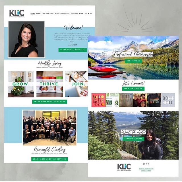 So excited for the launch of my website and working with @ivoryandgreenbychris because she saw my vision and made an awesome site! Enjoy looking around and share your feedback. www.kliccoach.com