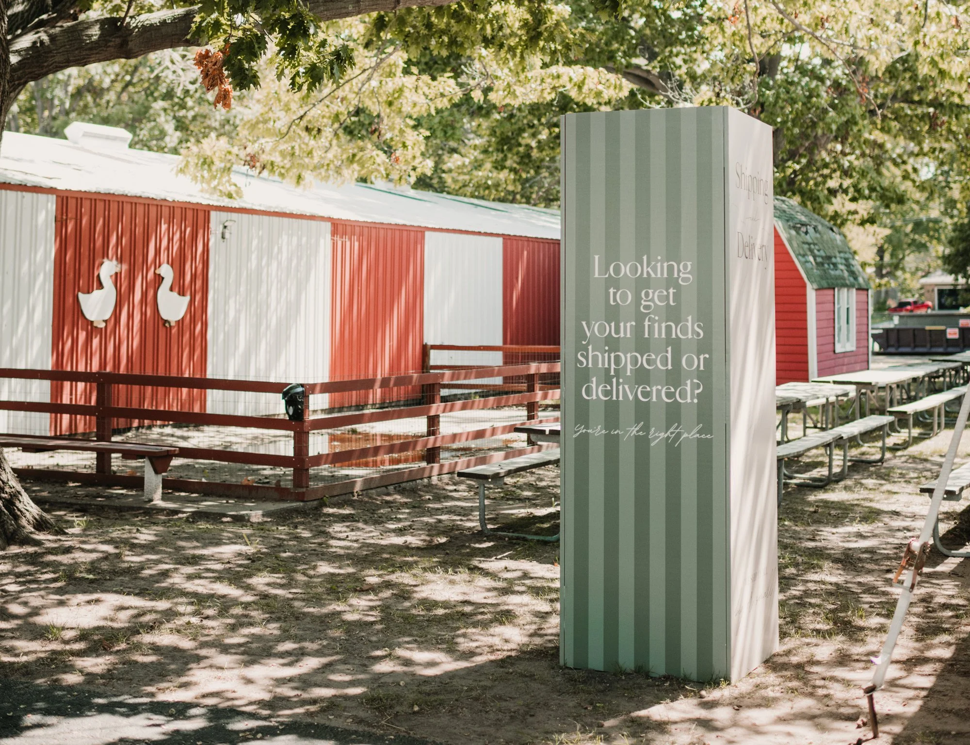 Guiding the Way at The Found Cottage Mercantile Market with Freestanders