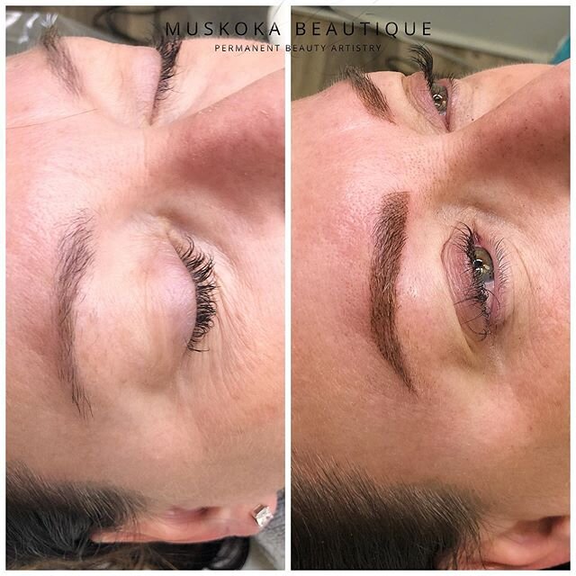 Great way to start the week with some fresh new hybrid brows #microblading #muskoka #permanentmakeup #pmu #hybridbrows #brows #browsonfleek 
705.205.0457
muskoka.beautique@gmail.com
Book here ➡️ http://muskokabeautique.simplybook.me/