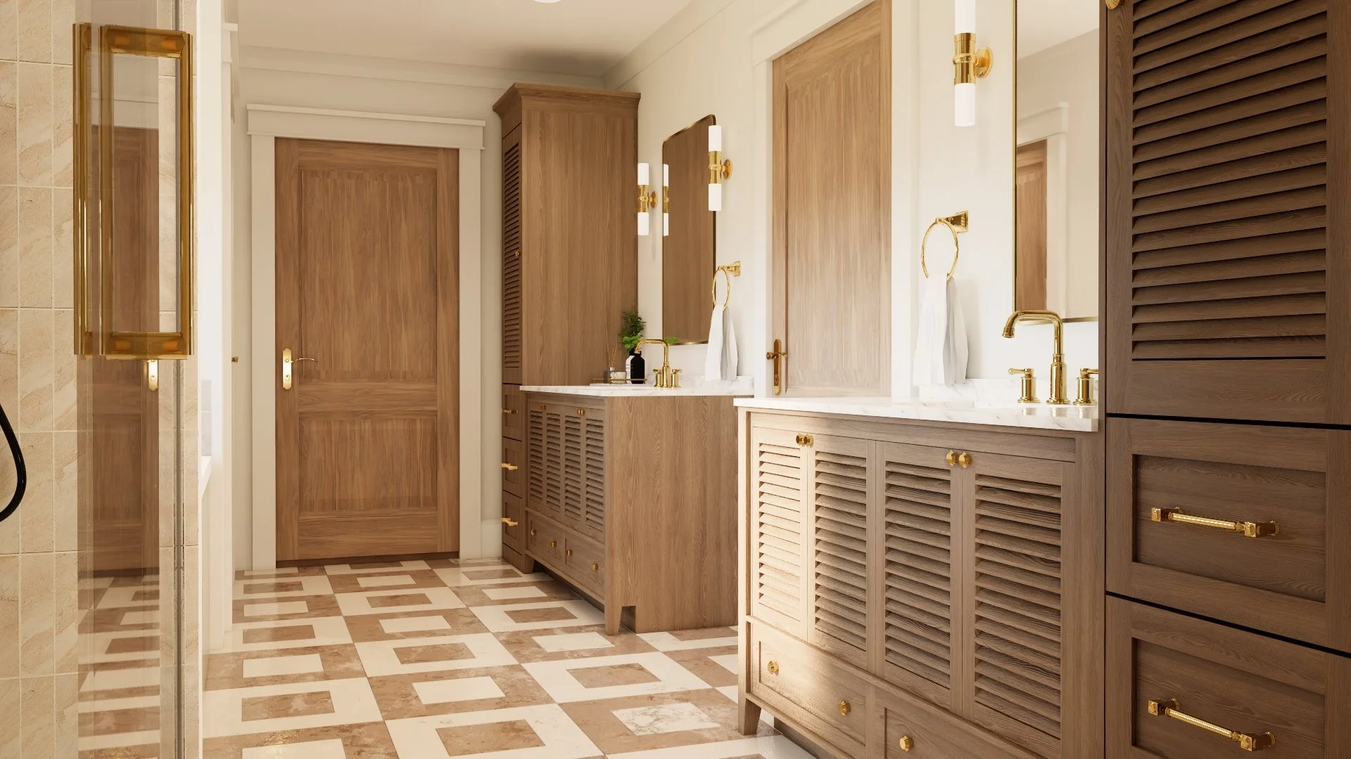 A Transitional warm Bathroom designed by wowedesign an online Interior Design Service..jpg